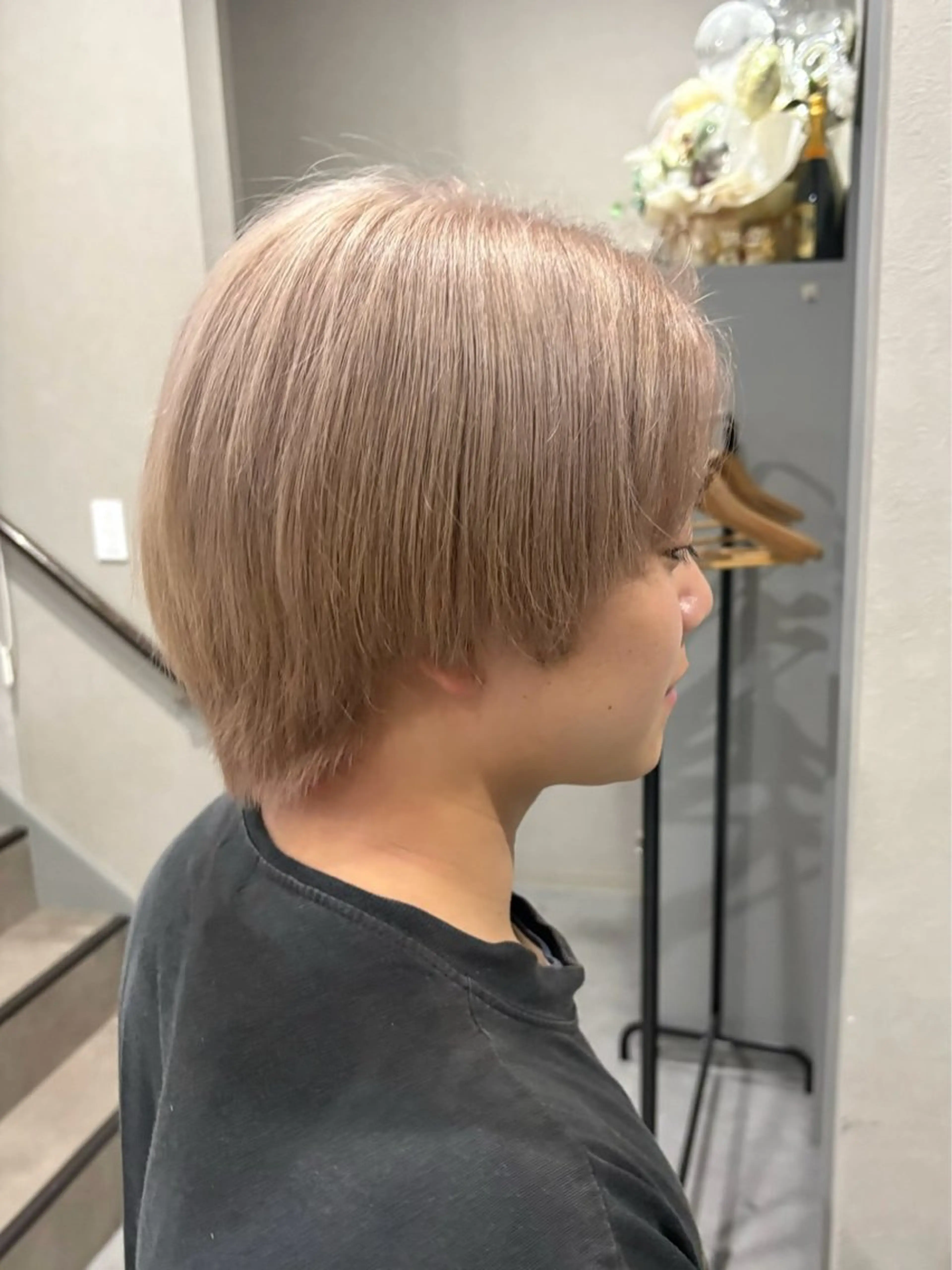 ショート カラー メンズ ヘアカラー 中西 琉渚のヘアスタイル