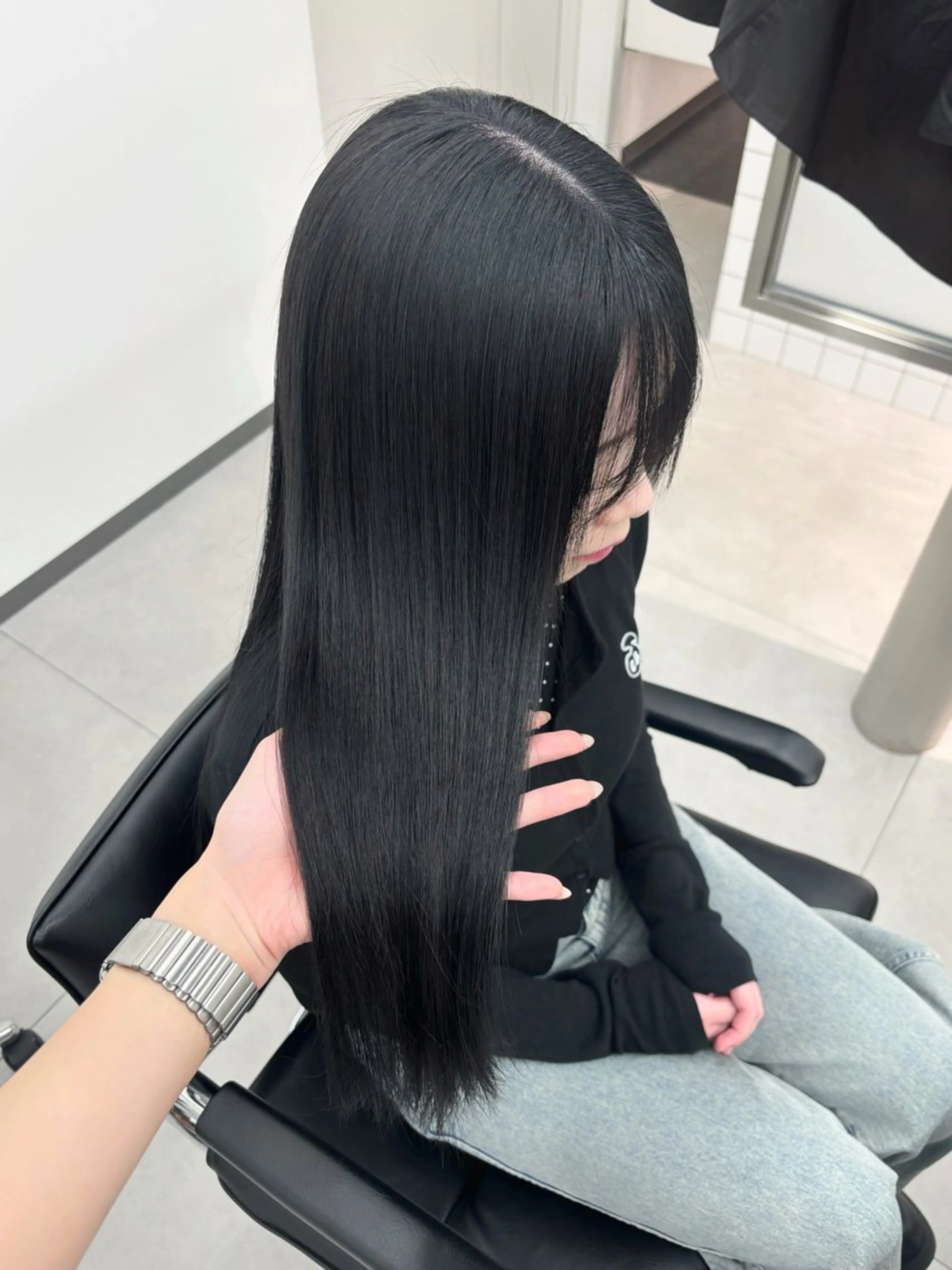 ロング ヘアカラー トリートメント 𝗺𝗶𝗸𝘂♡ 似合わせ🎀のヘアスタイル