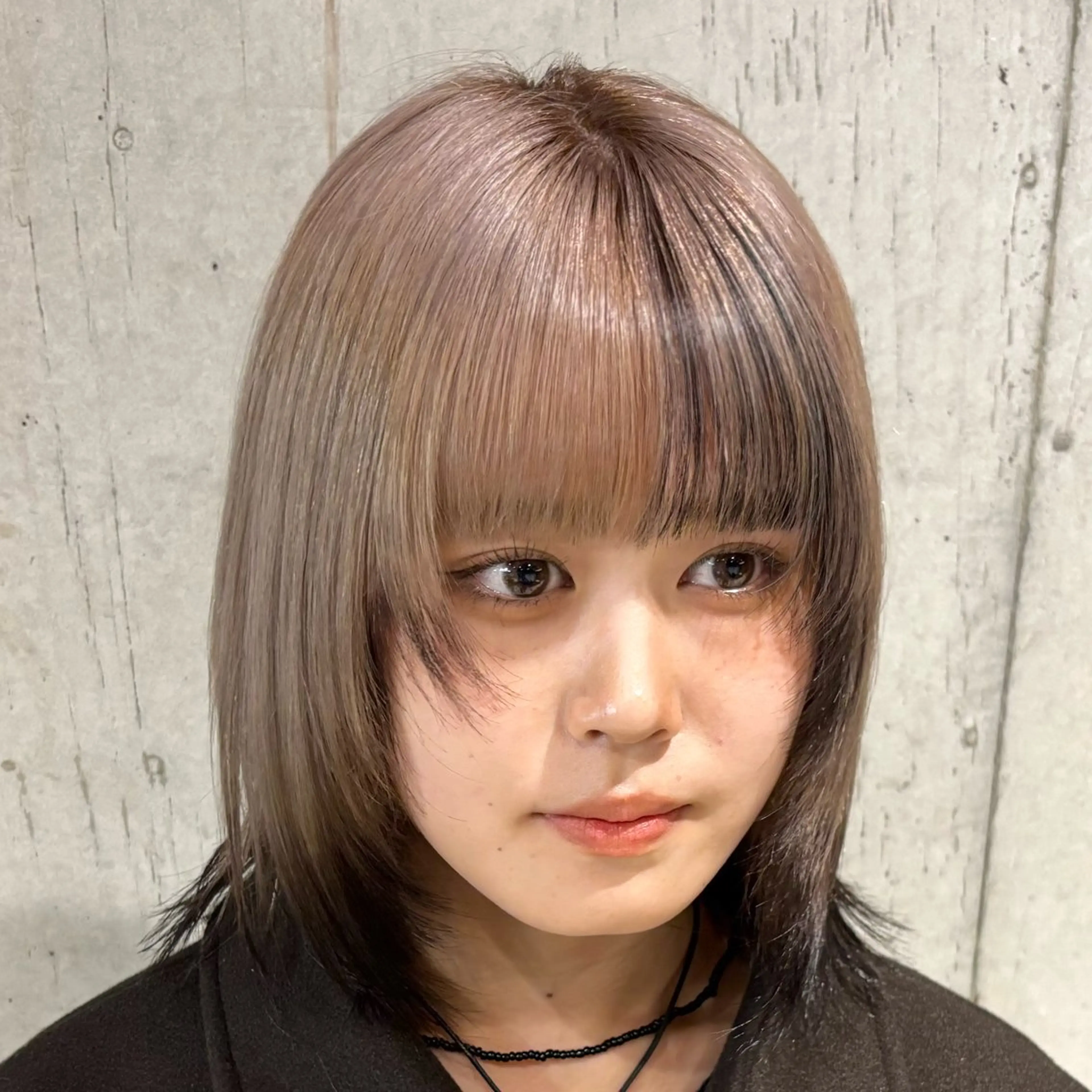 ミディアム カラー カット ヘアカラー トリートメント 🍎ミルクティー /ツヤカラー🍎リオのヘアスタイル