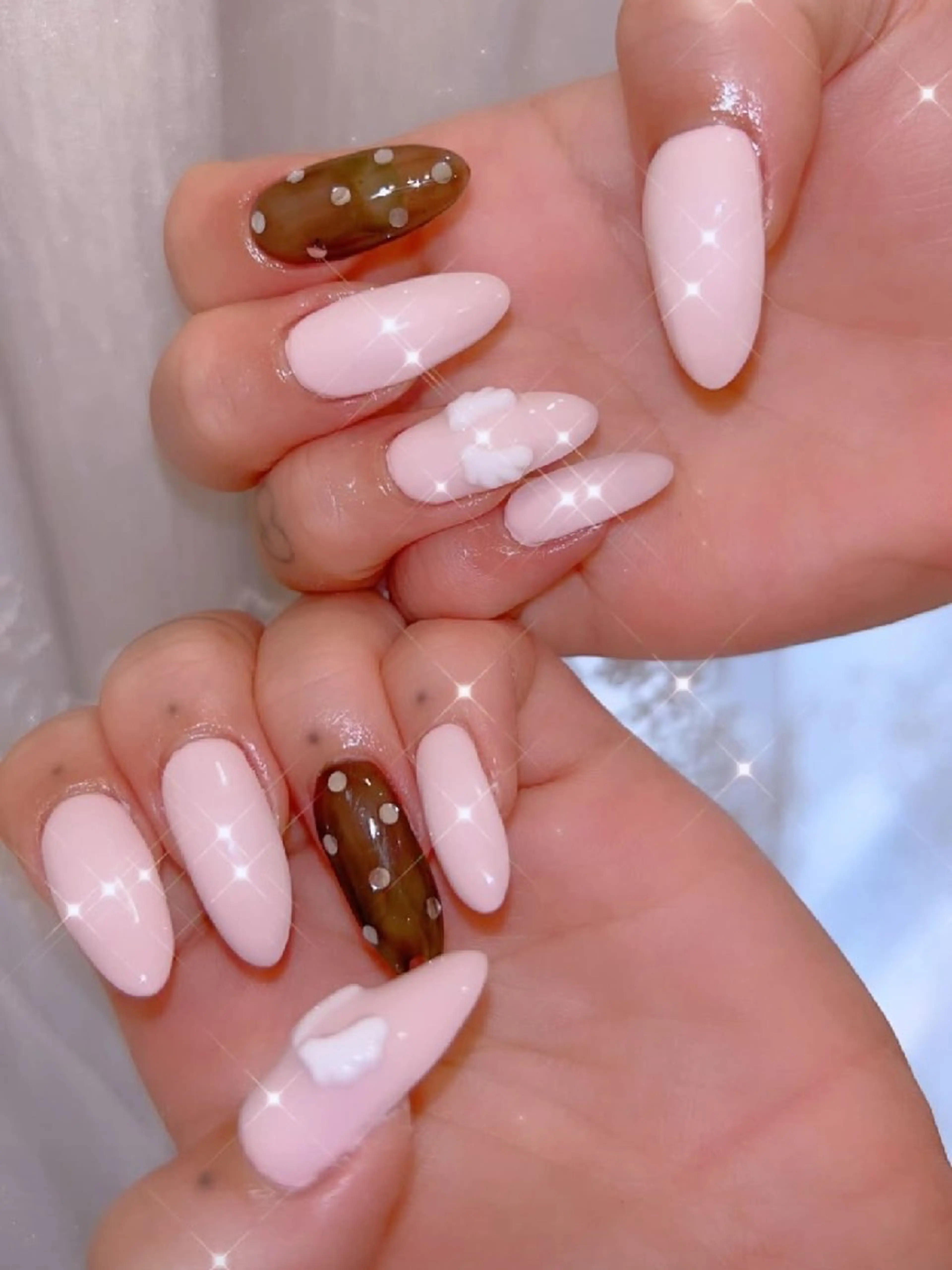 ネイル 長さ出し ジェルネイル 韓国ネイル マグネットネイル ニュアンスネイル ハンドネイル I LOVE ME NAIL.｡.:*♡のネイルデザイン