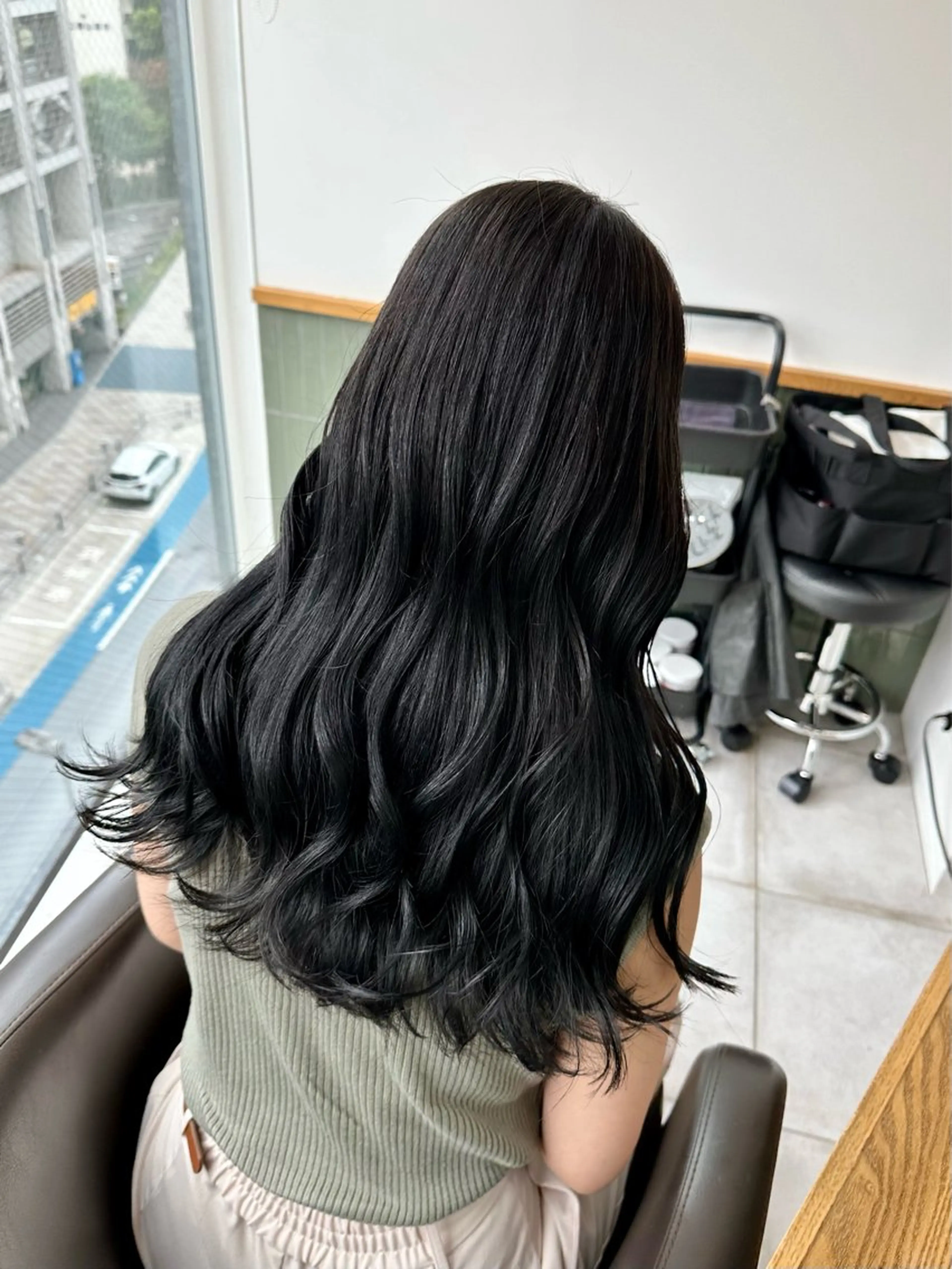 セミロング カラー ブリーチなし/レイヤ ー特化🌈Tommyのヘアスタイル