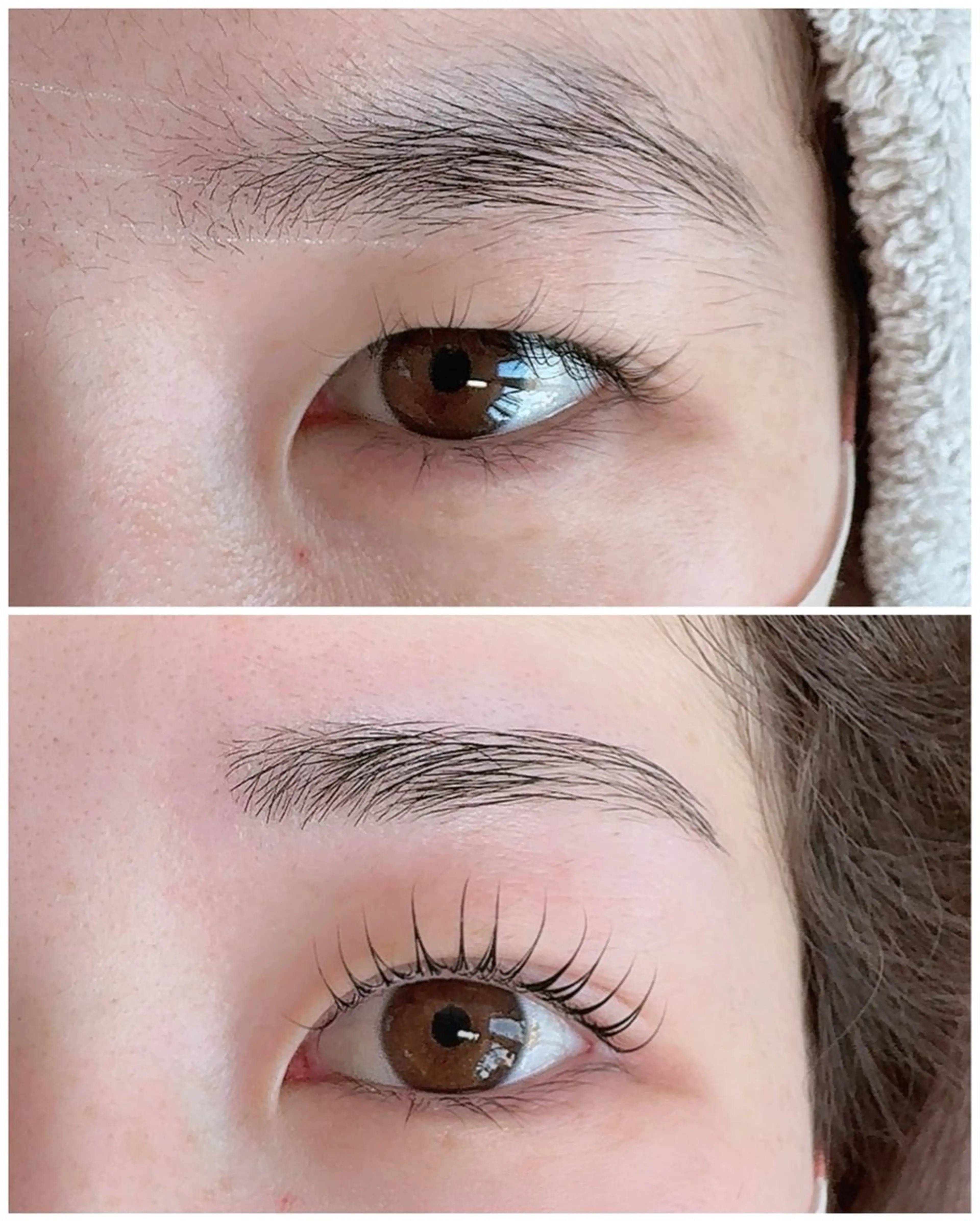 眉毛wax➕まつ毛パーマ(上)の写真