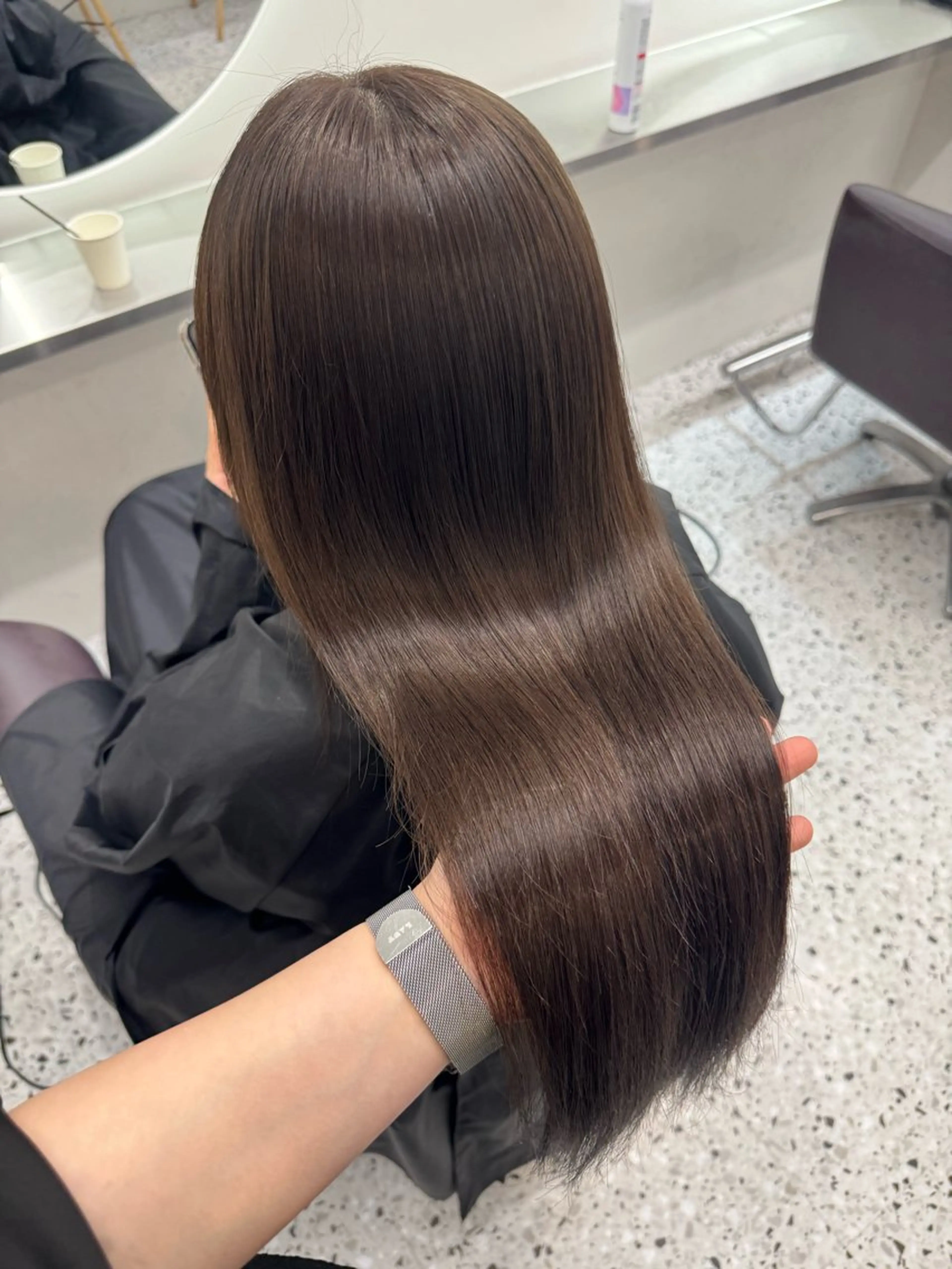 ロング カラー ブラウンカラー オリーブブラウン ベージュ透明感カラー 🫧AYUMI🫧のヘアスタイル