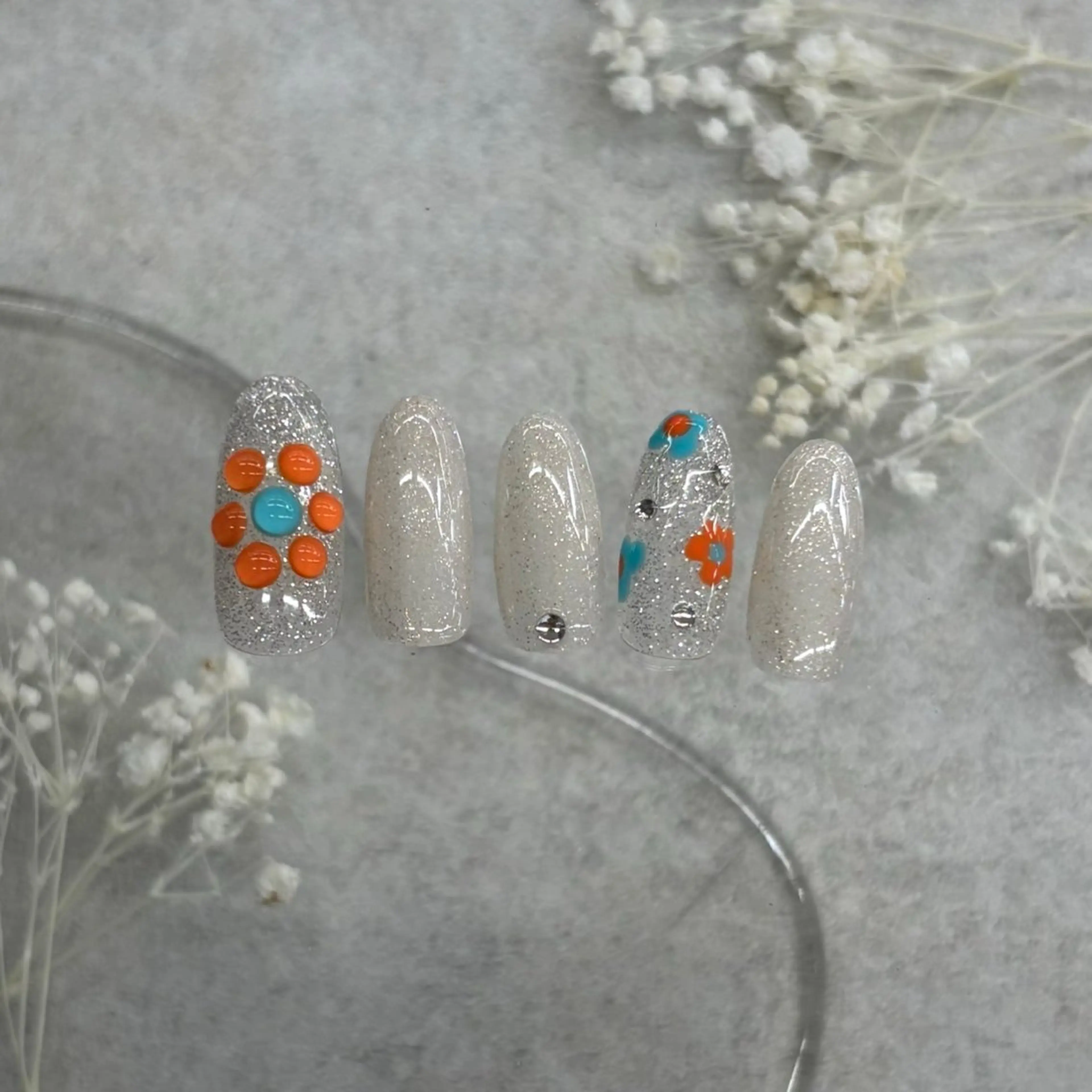 ネイル ⭐︎休業中の練習⭐︎ JNA認定講師髙橋のネイルデザイン