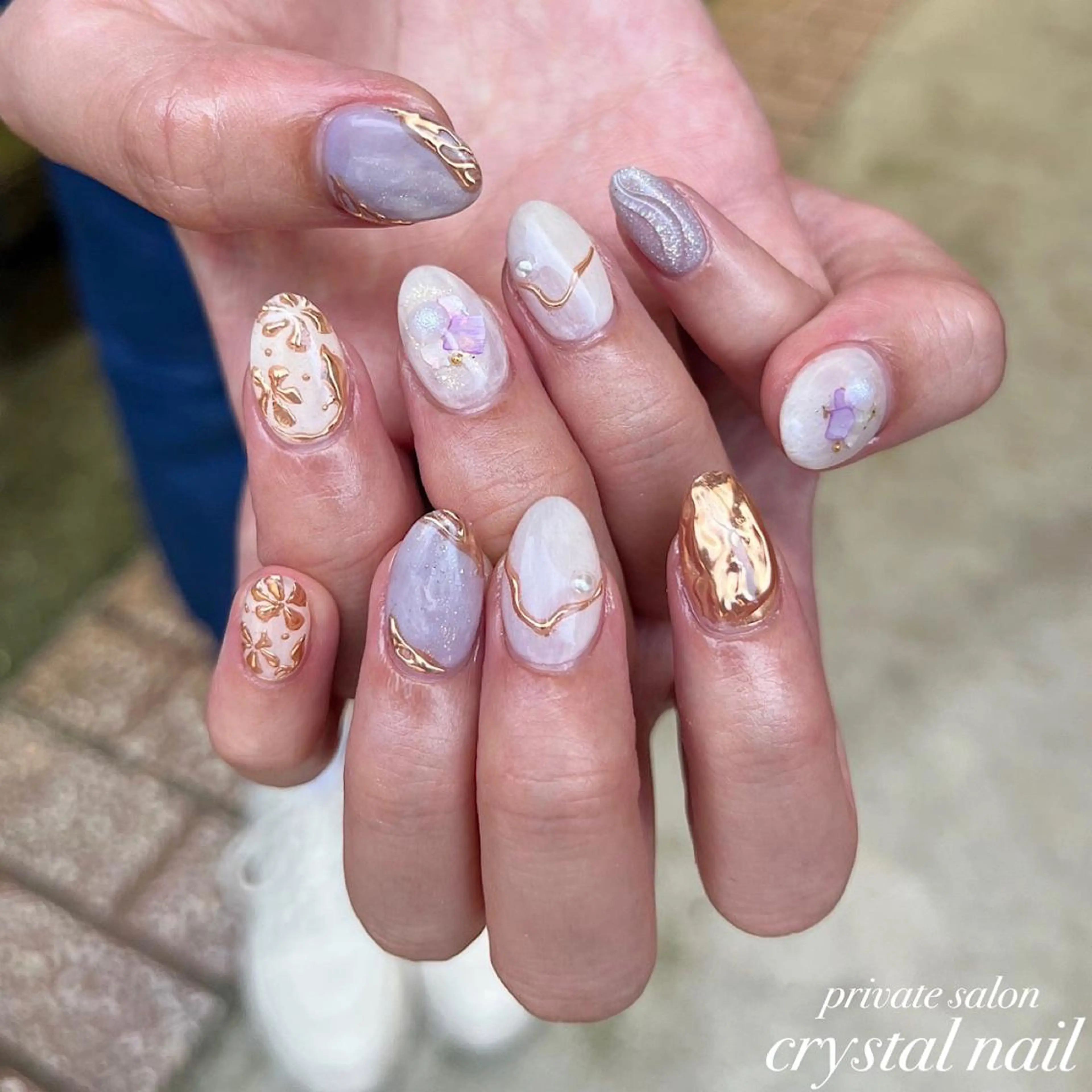 ネイル ニュアンスネイル Crystal Nailのネイルデザイン
