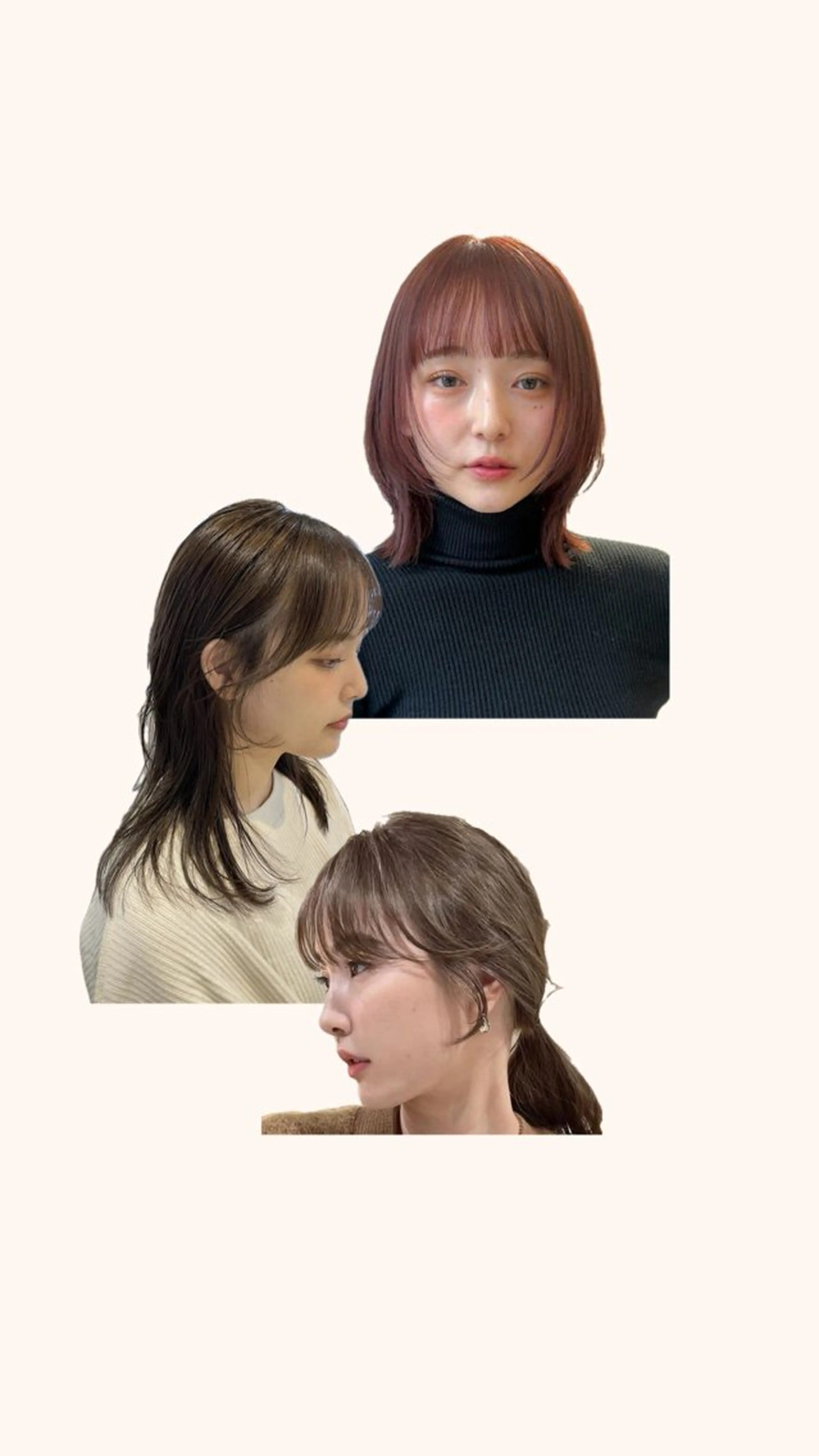 顔まわりカット+ ワンカラー⟡.·の写真