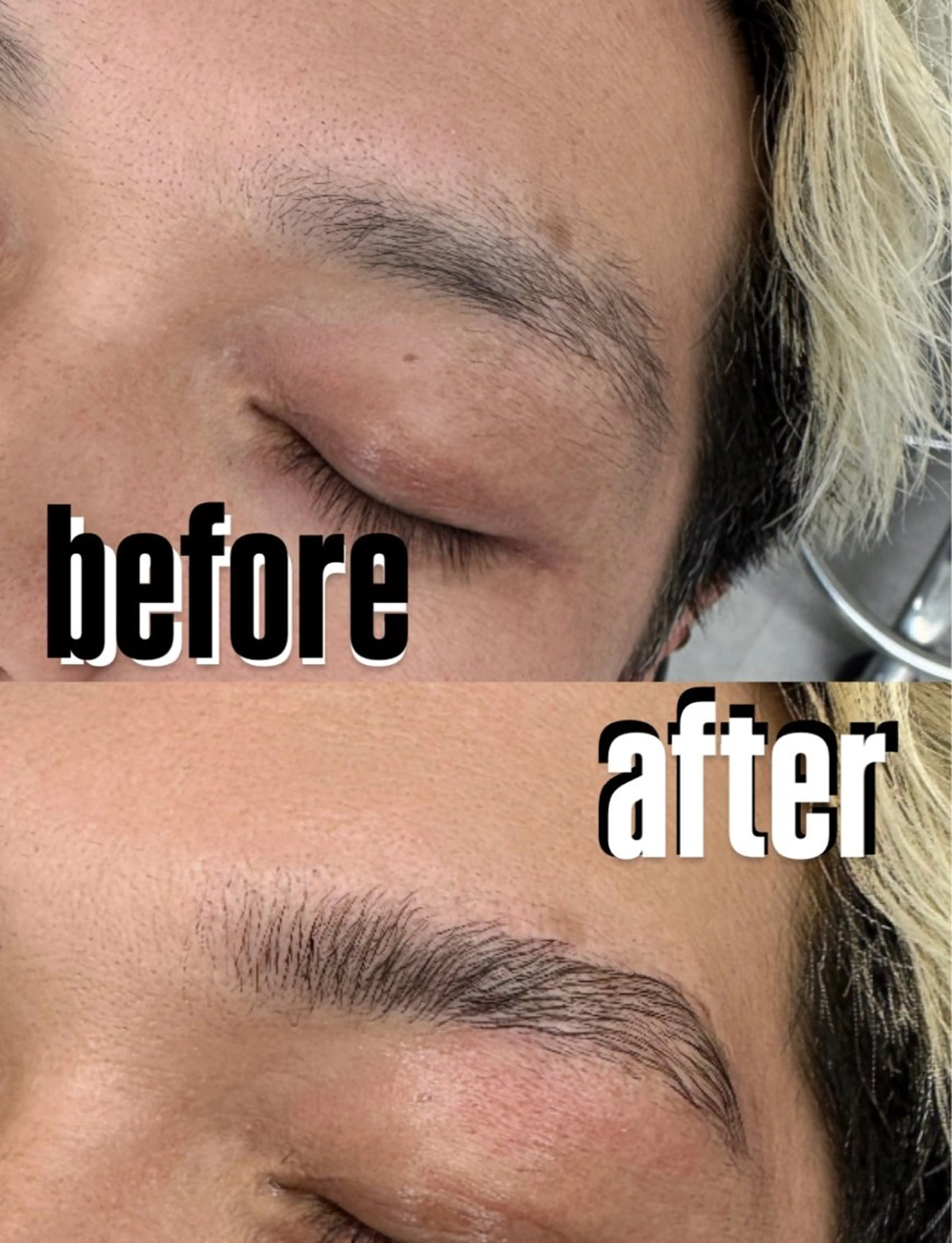 メンズ アイブロウ メンズパーマ メンズアイブロウ 眉毛ワックス脱毛 🧸メンズ眉毛🧸 メンズサロン　浦和の眉毛・アイブロウイメージ