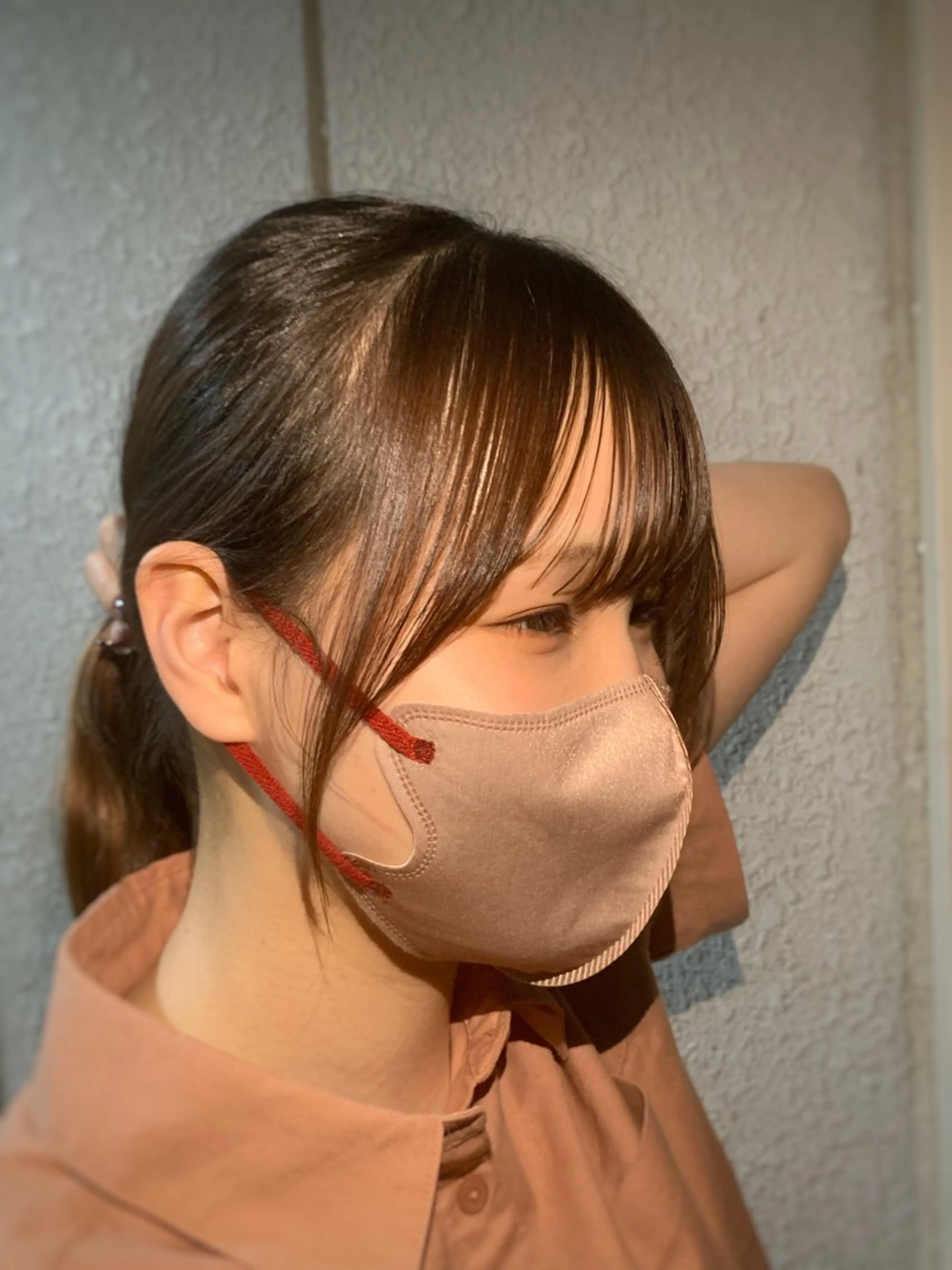 セミロング ヘアアレンジ カット トリートメント ヘッドスパ ハイトーン・ブリーチ ムラ修正　八須　錬のヘアスタイル