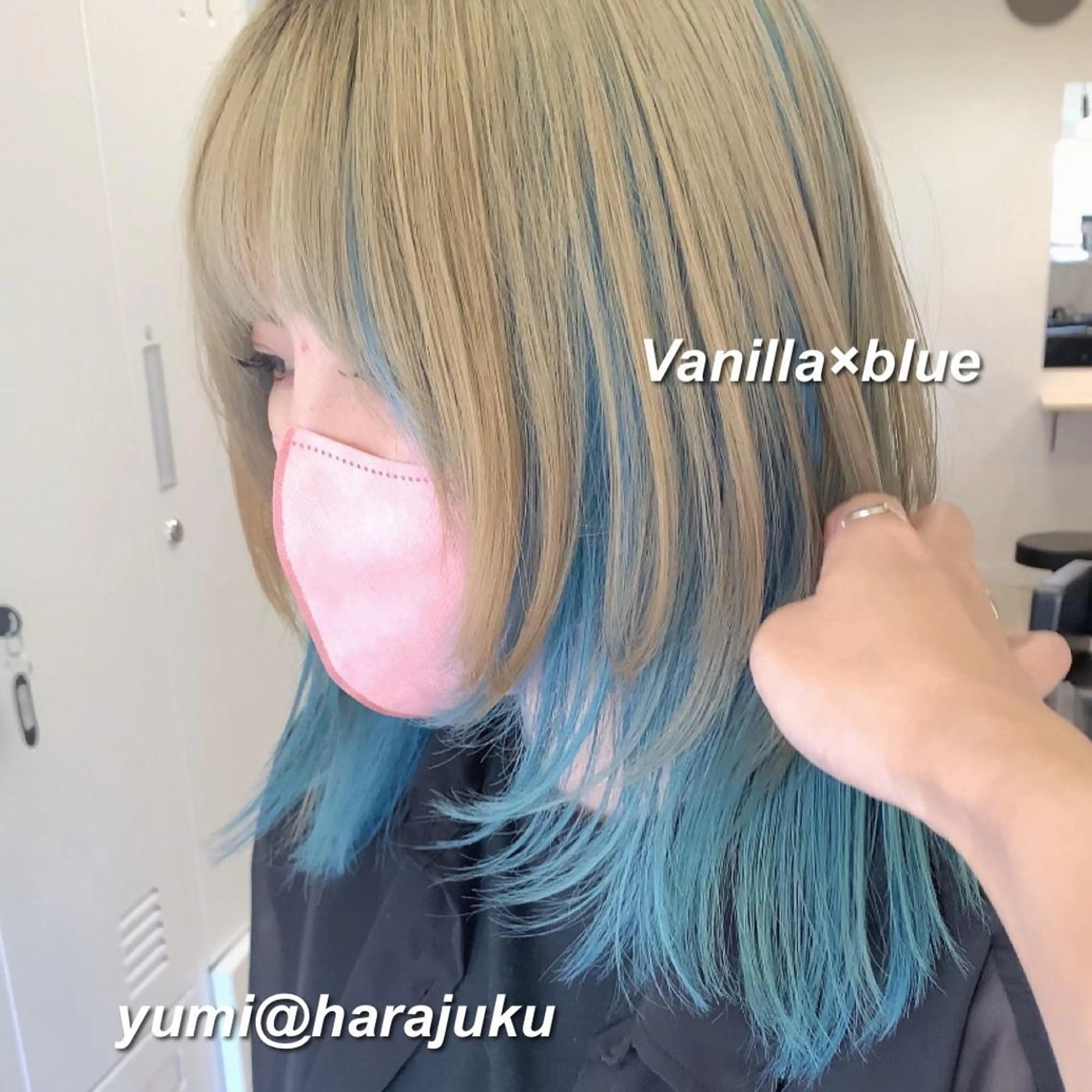 ミディアム カラー パーマ ヘアアレンジ メンズ ワット 原宿のヘアスタイル