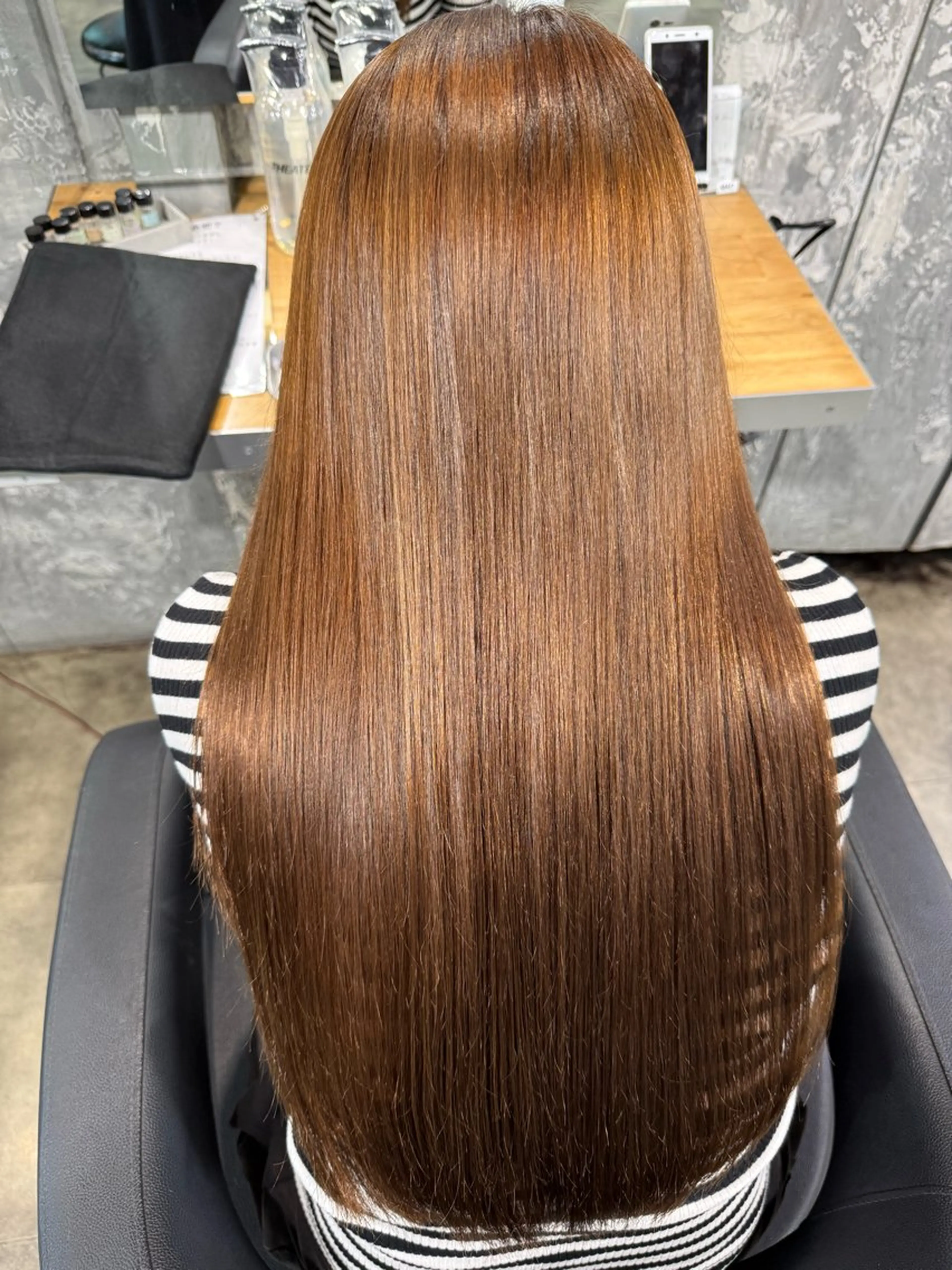 ロング カラー ヘアカラー トリートメント mao⭐️ 透明感カラー‎⭐️のヘアスタイル