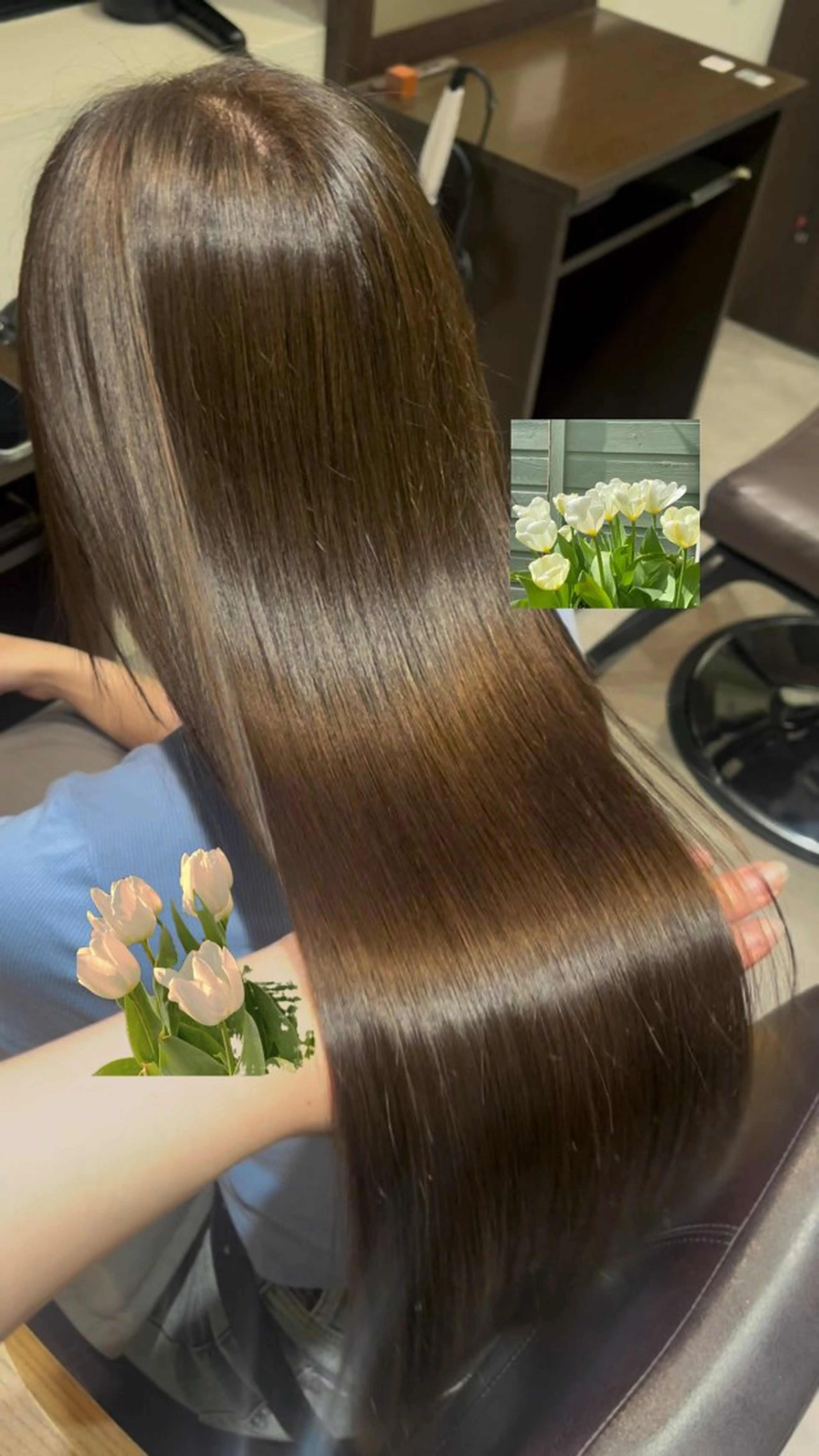 ロング カラー ヘアカラー 柚実/グレージュ/ 愛されナチュラル♥️のヘアスタイル