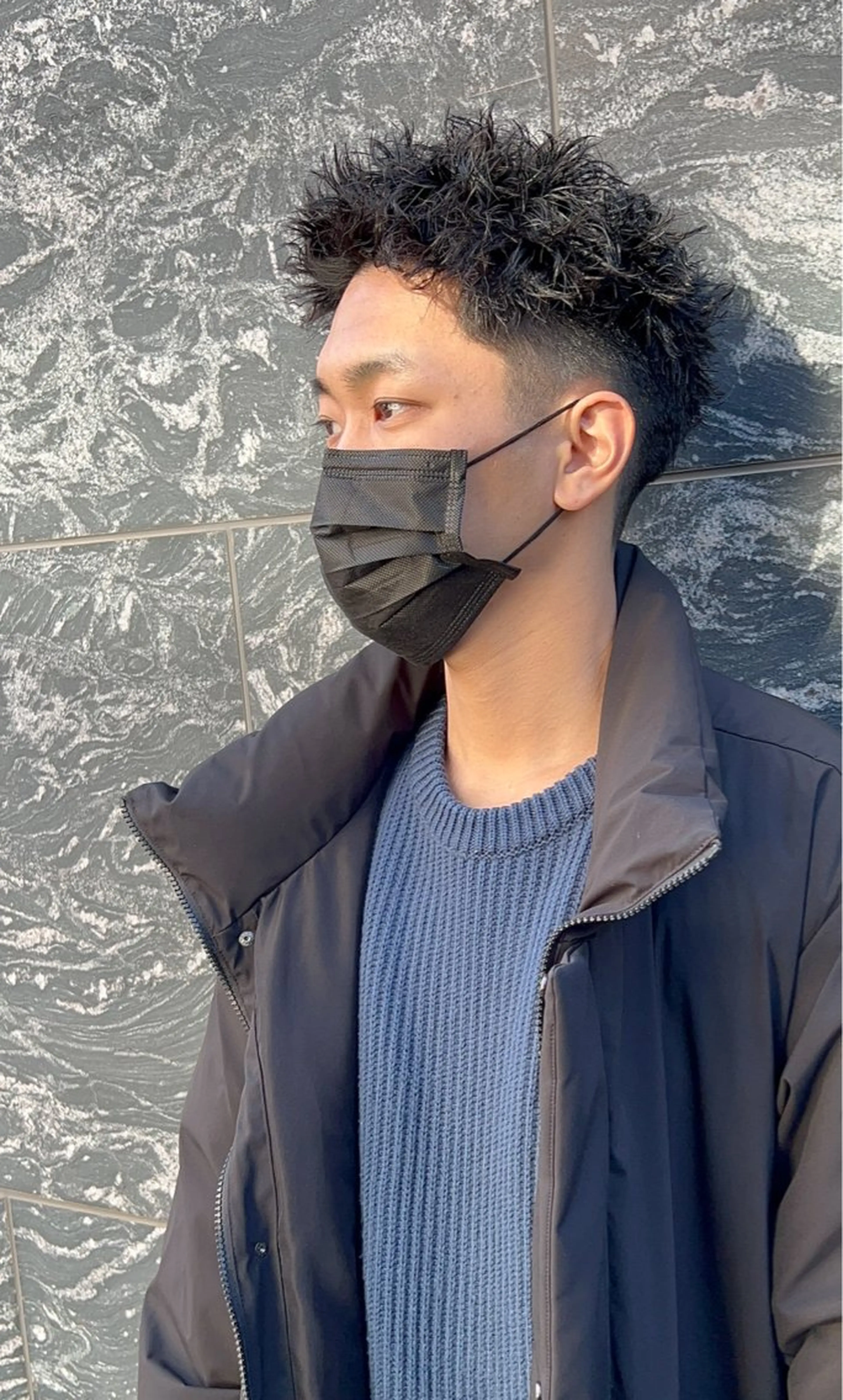 ショート メンズ メンズパーマ メンズツイストパーマ ツイストパーマ カット パーマ ヘッドスパ 樋野 亮のヘアスタイル