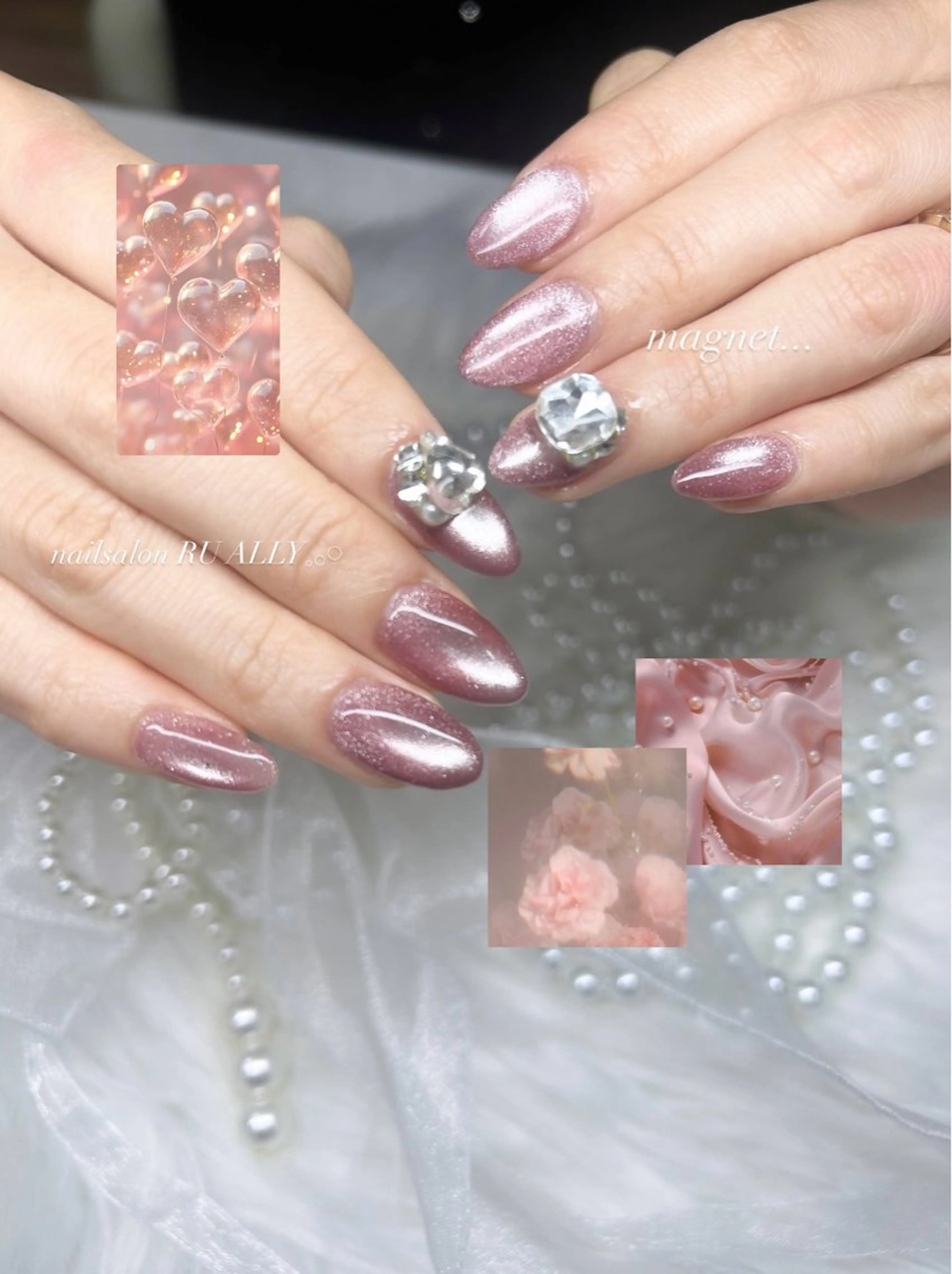ネイル ハンドネイル 🧸RU ALLY ANN‪ෆ‪.*･ﾟのネイルデザイン
