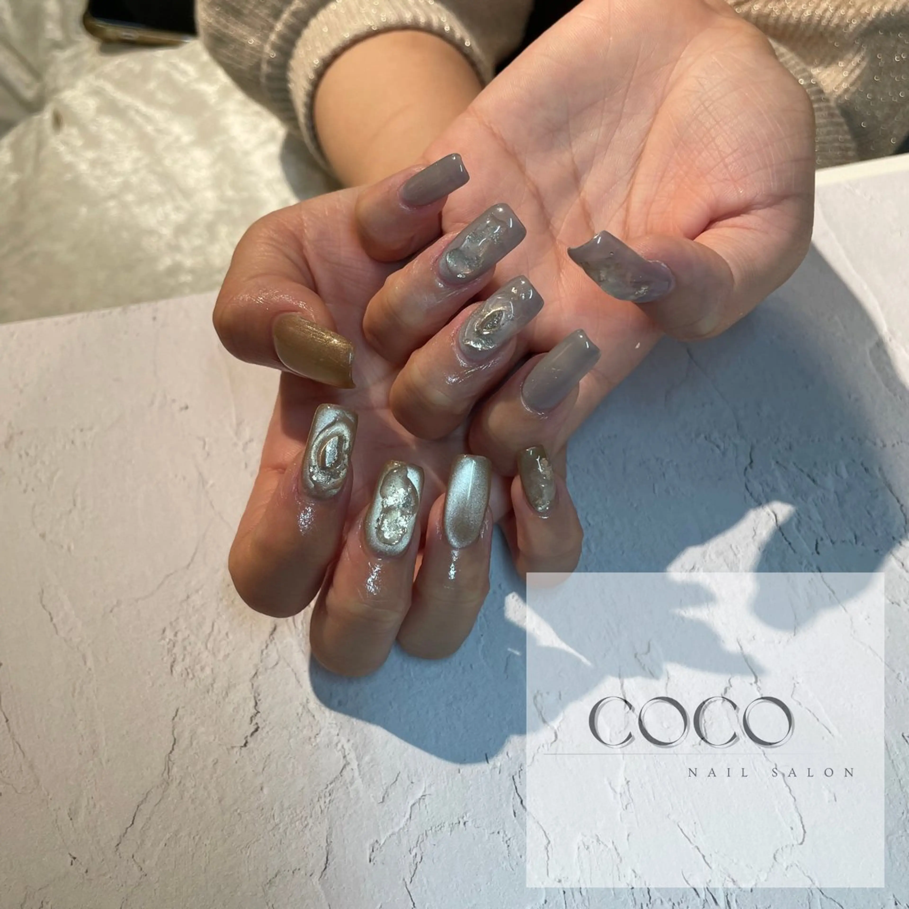 ★ご新規様オフ代無料★ハンド持ち込みNAIL(アート4本まで)★¥7,500の写真