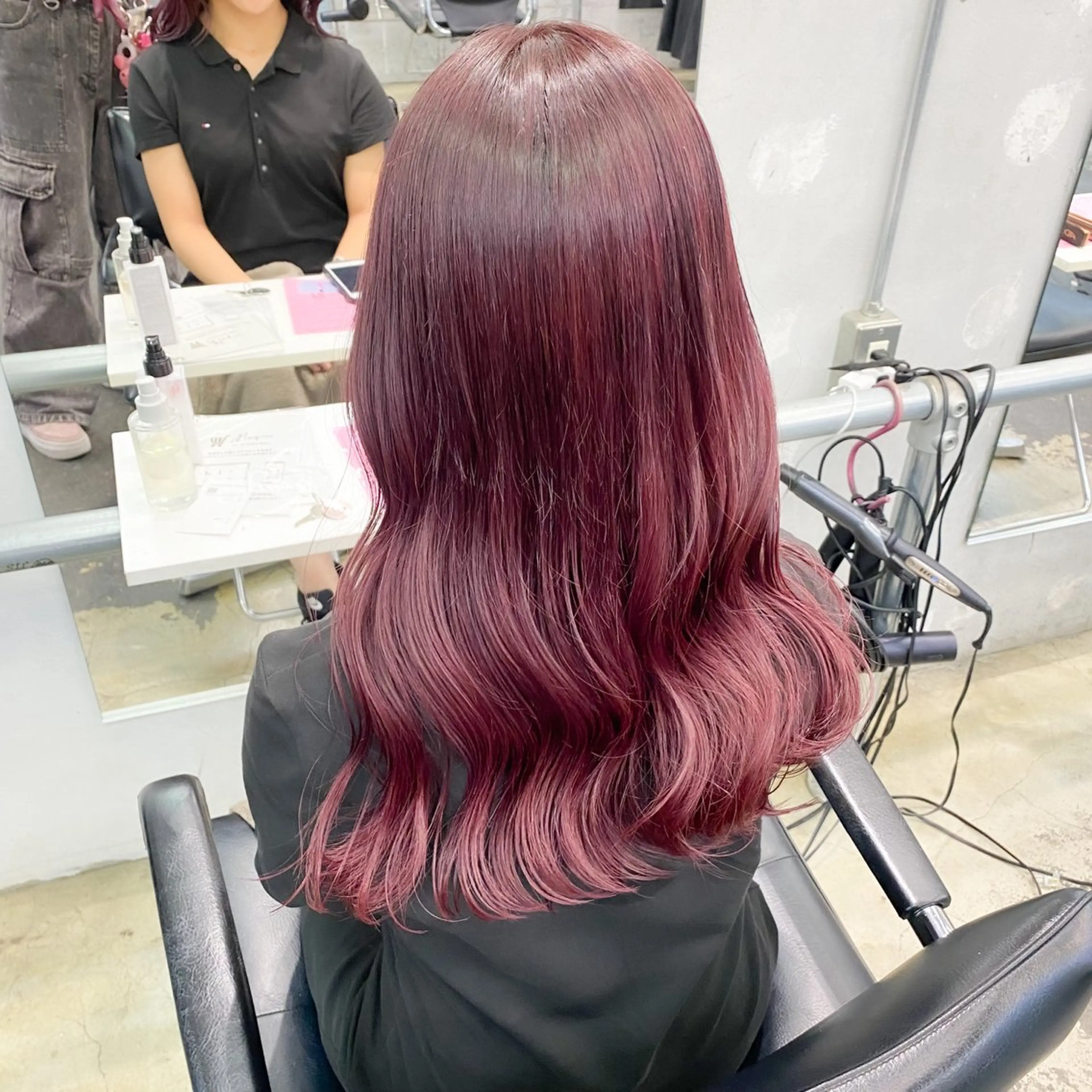 セミロング カラー ヘアアレンジ 💗💗韓国レイヤー yu-ki💗💗のヘアスタイル