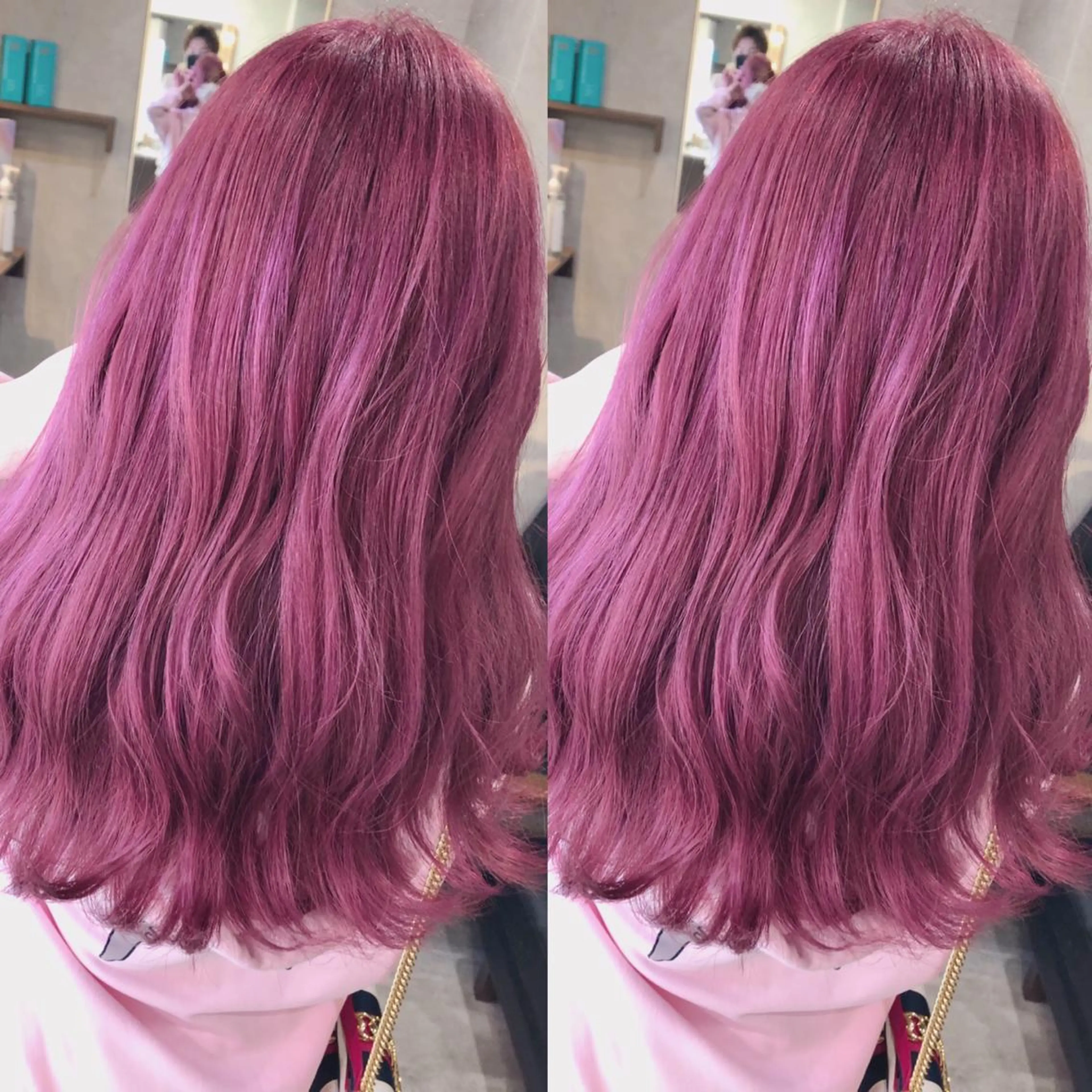 セミロング カラー ピンクカラー カット ヘアカラー トリートメント RIENSリエンス ✂️木村康二✂️のヘアスタイル