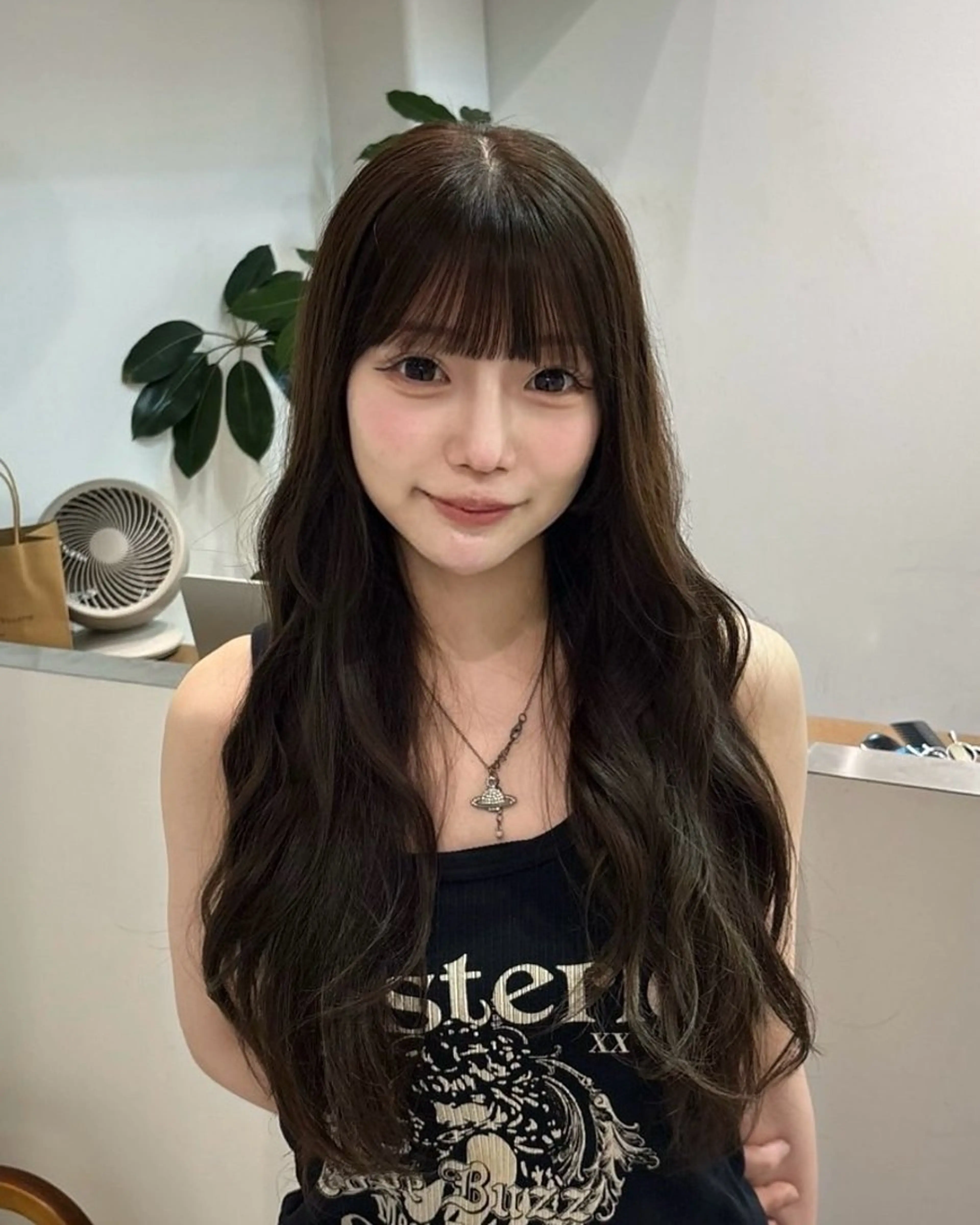 ロング カラー ヘアアレンジ ダブルカラー 小島千夏のヘアスタイル
