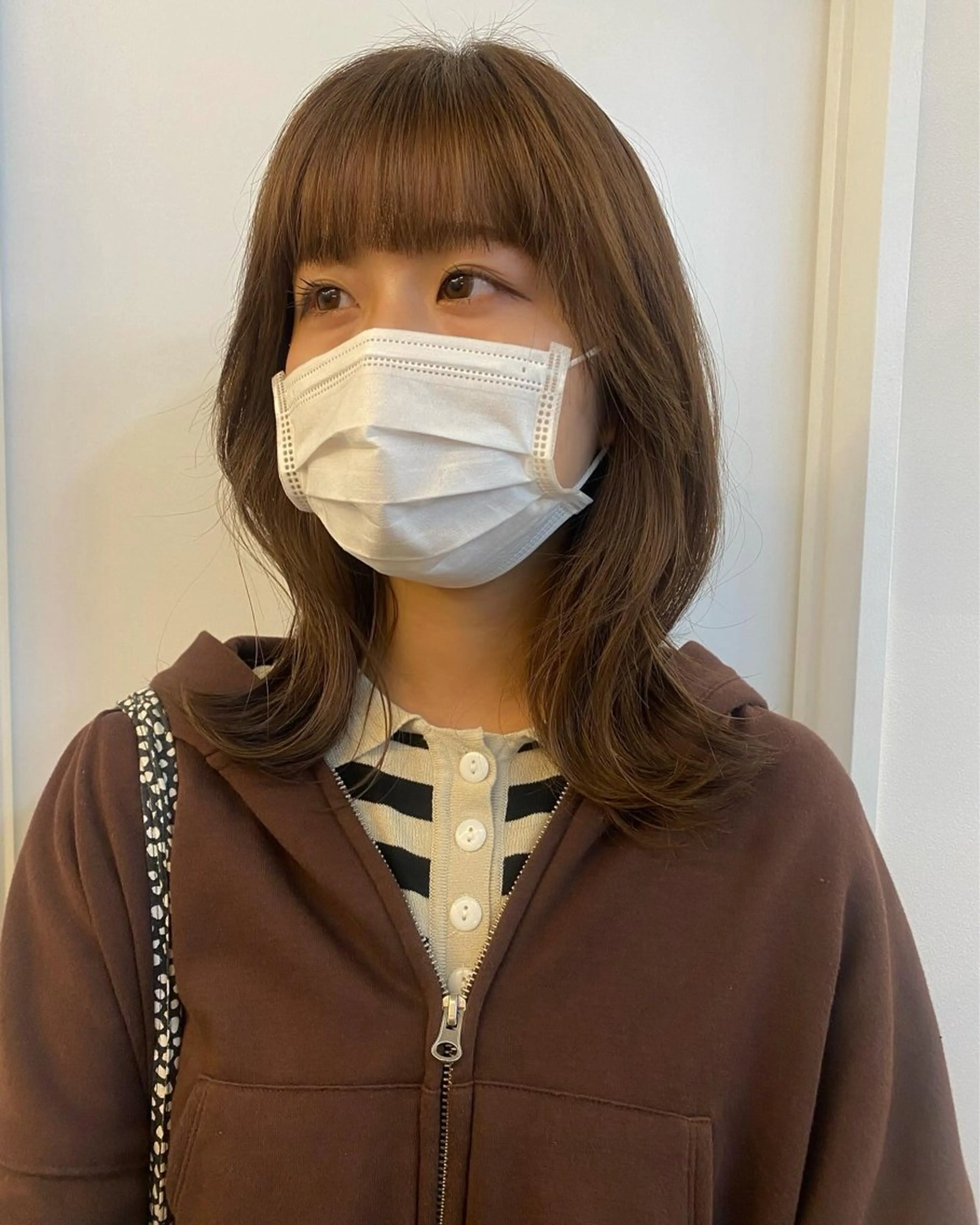 セミロング カラー 透明感カラー ichika/福岡 /透明感カラー🤎のヘアスタイル