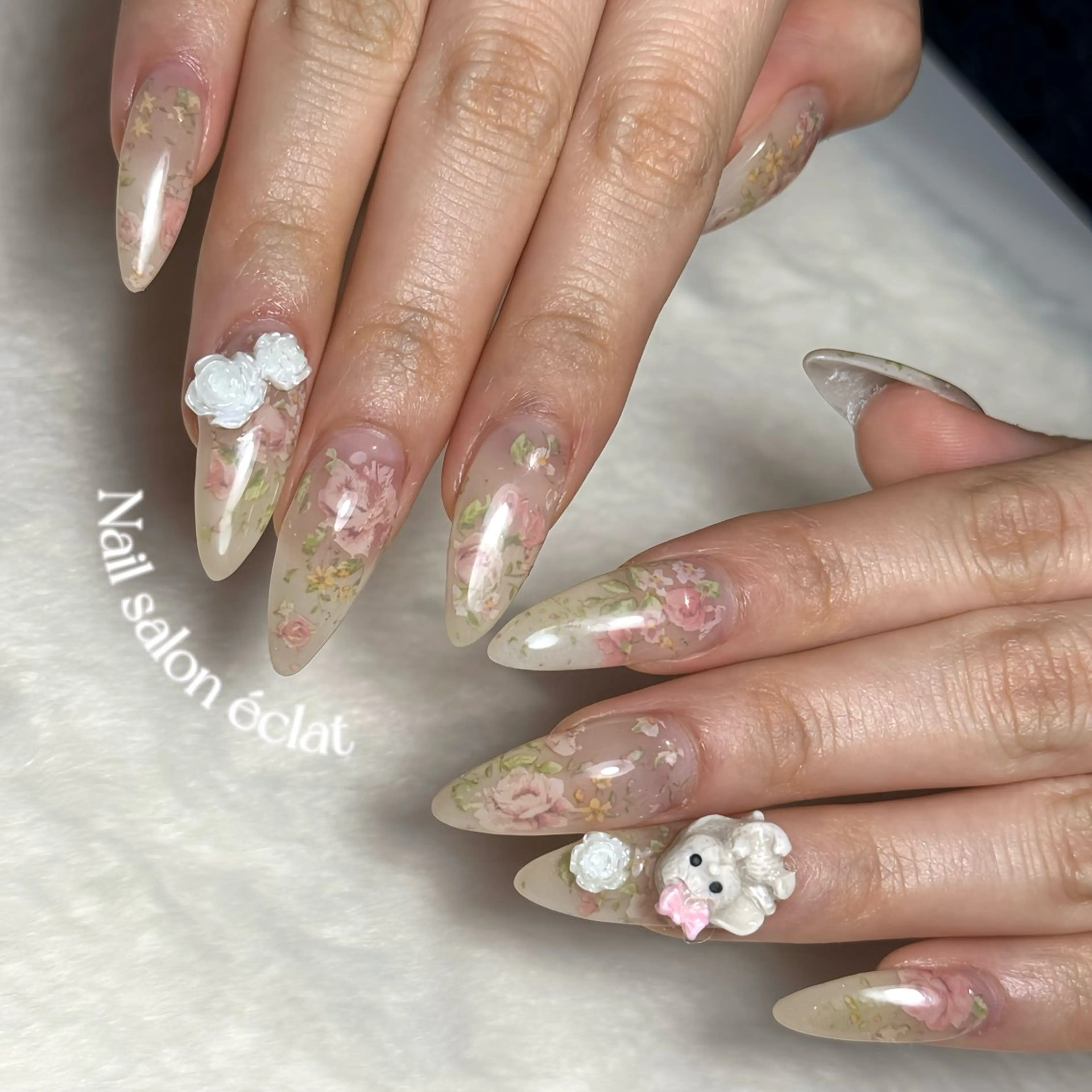 ネイル ハンドネイル éclat ⸝꙳.⋆ 栄｜矢場町のネイルデザイン