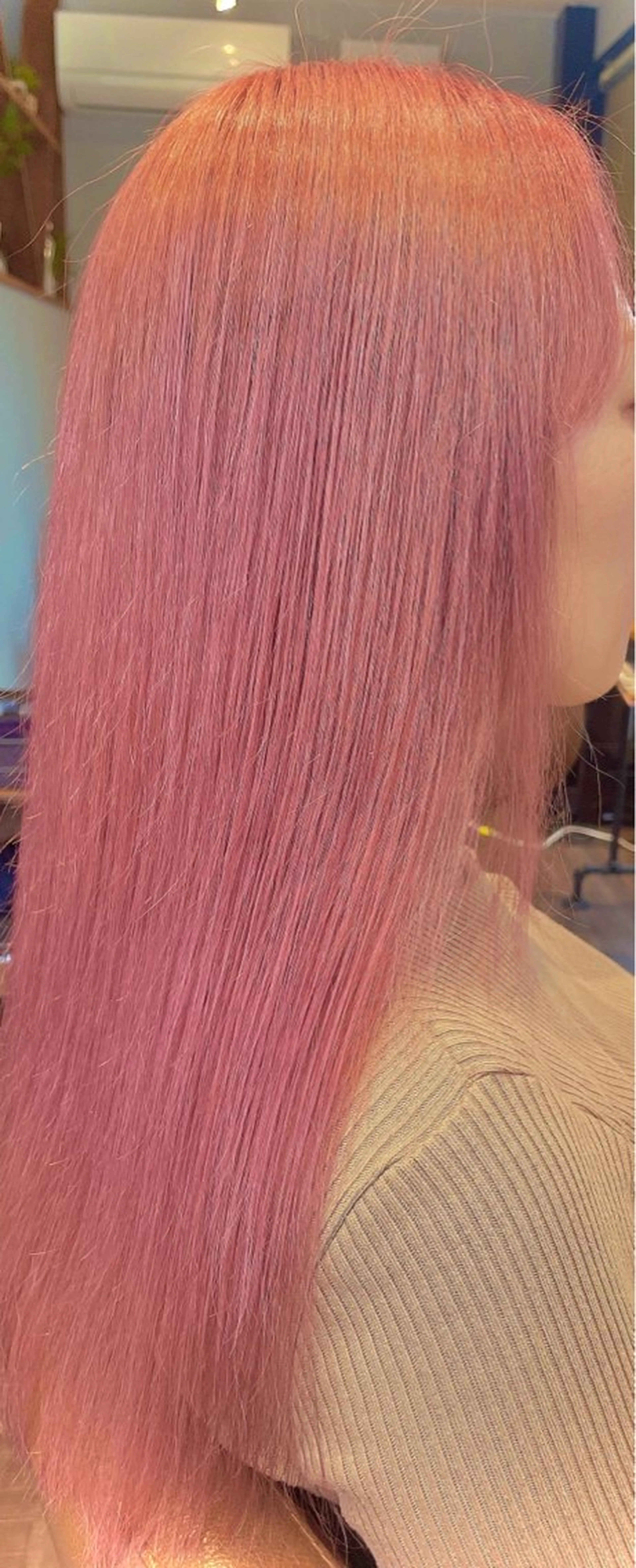 ロング カラー カット ヘアカラー トリートメント 髪質改善×潤艶カラー ⭐️岡田崇彰のヘアスタイル