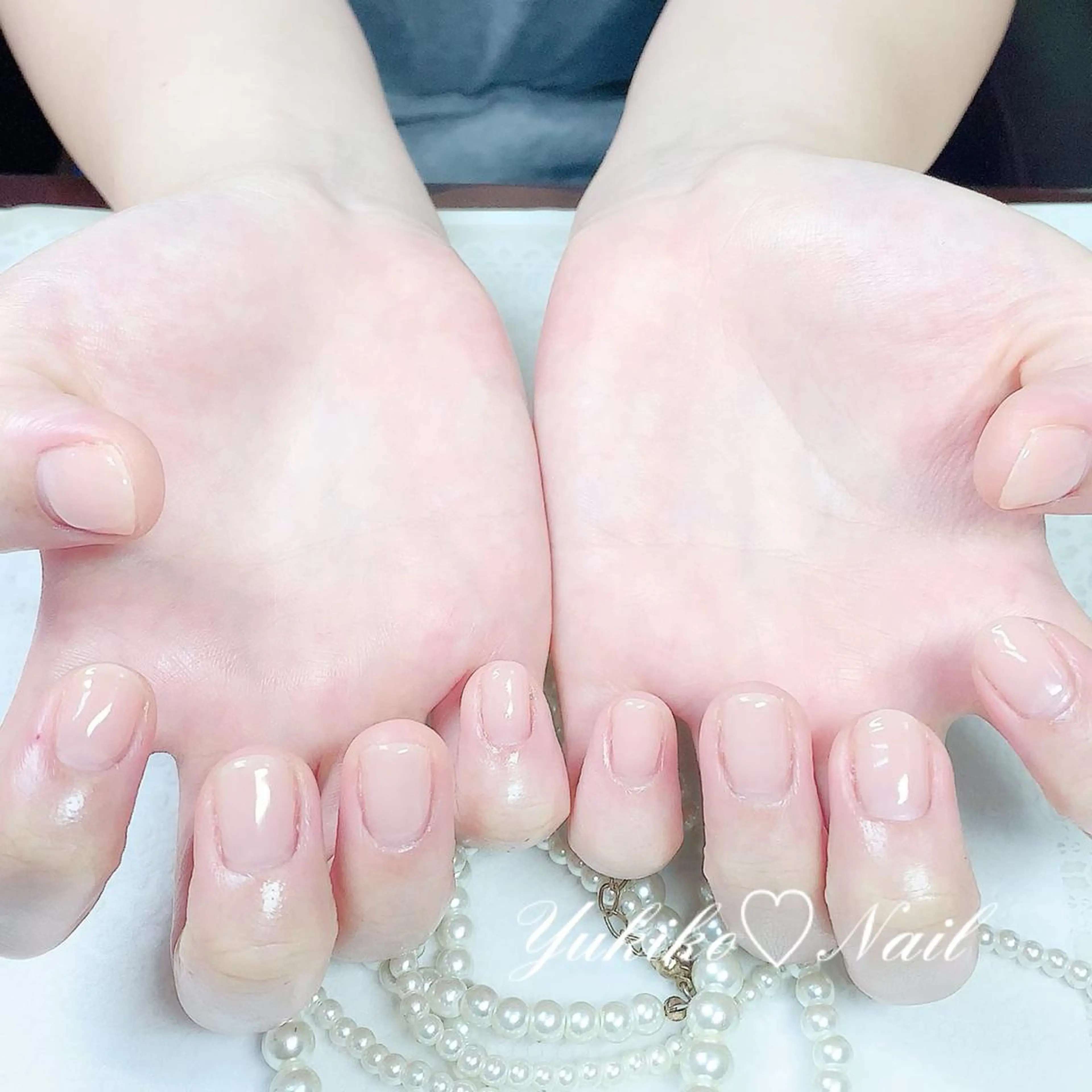 ネイル クリアネイル ワンカラーネイル ハンドネイル ユキコ ネイルのネイルデザイン