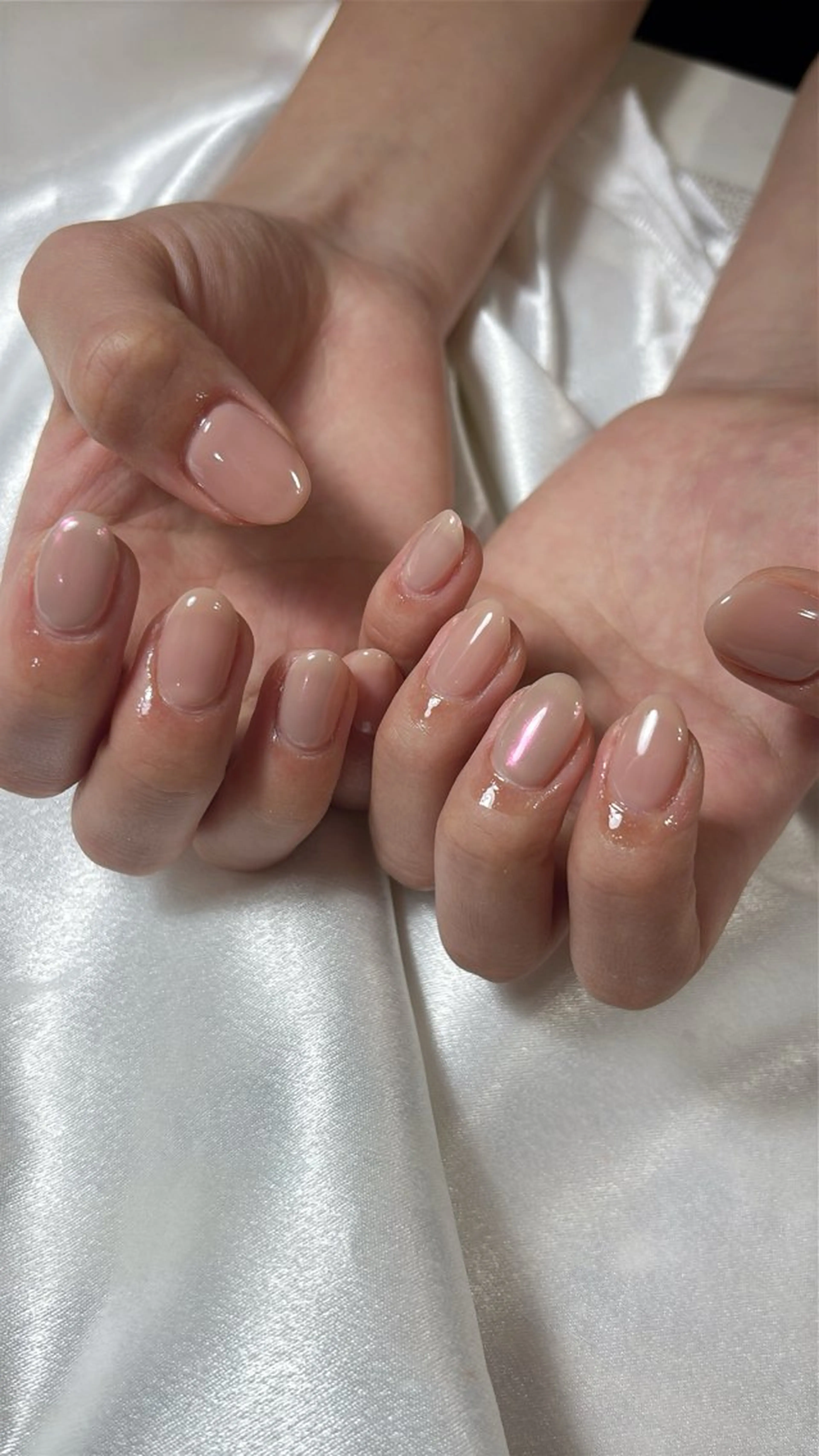 ネイル オーロラネイル 桜ネイル フラワーネイル フットネイル フレンチネイル ハンドネイル kikinail 溝の口のネイルデザイン