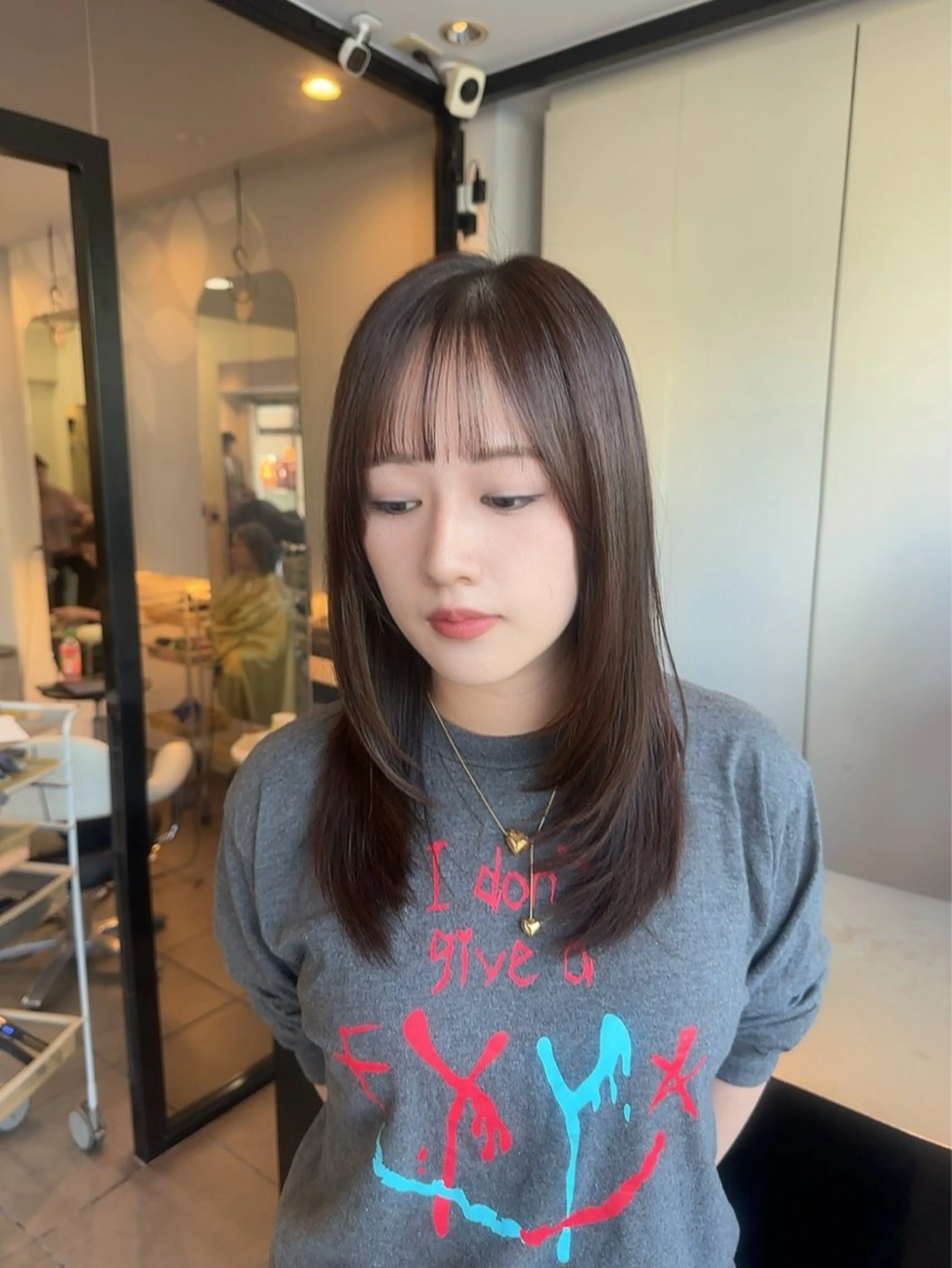 セミロング カラー 🎀透明感カラー🎀 ENAのヘアスタイル