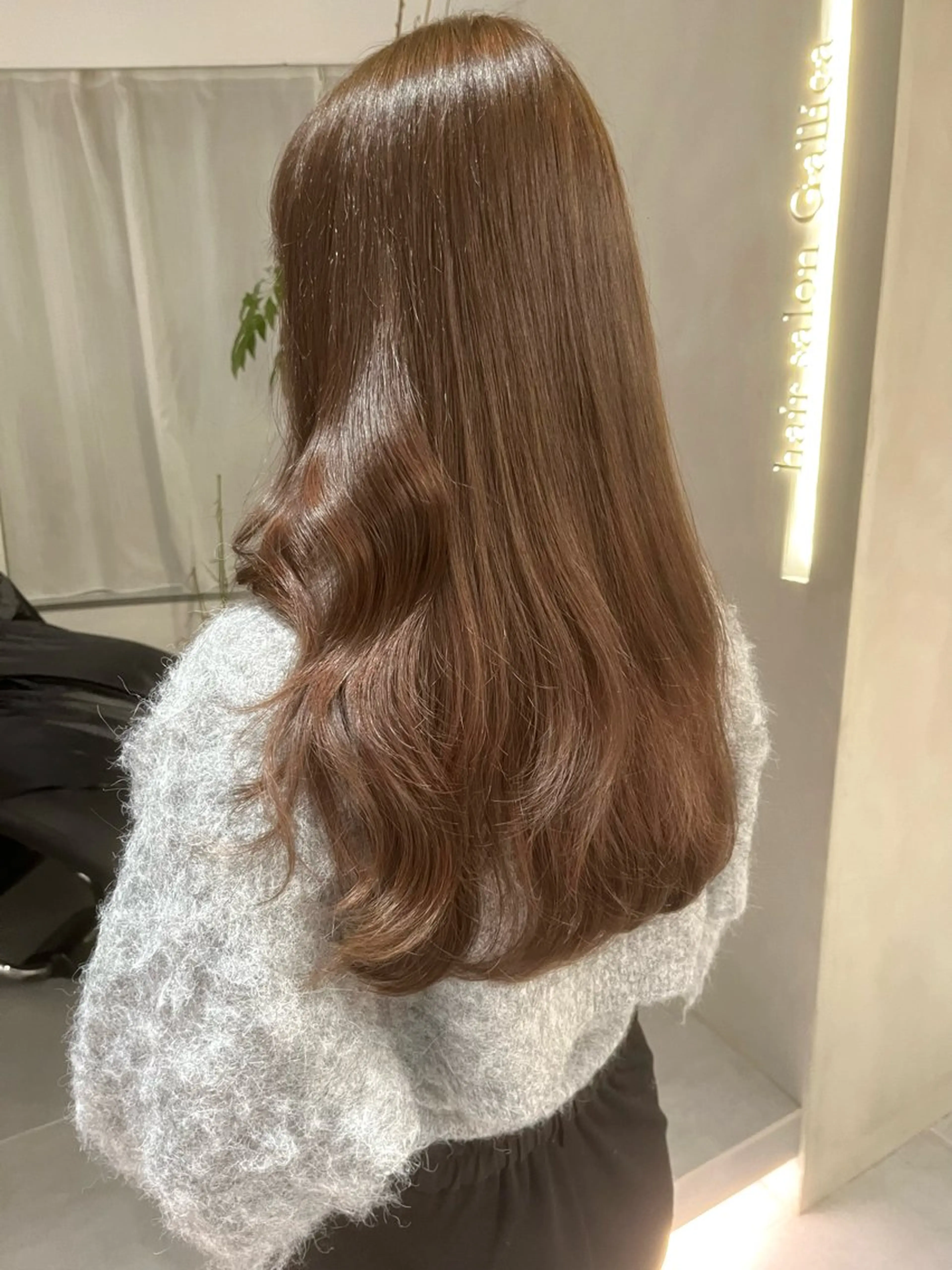 セミロング カラー 透明感カラー グレージュ|くすみ× 透明感|kazutoのヘアスタイル