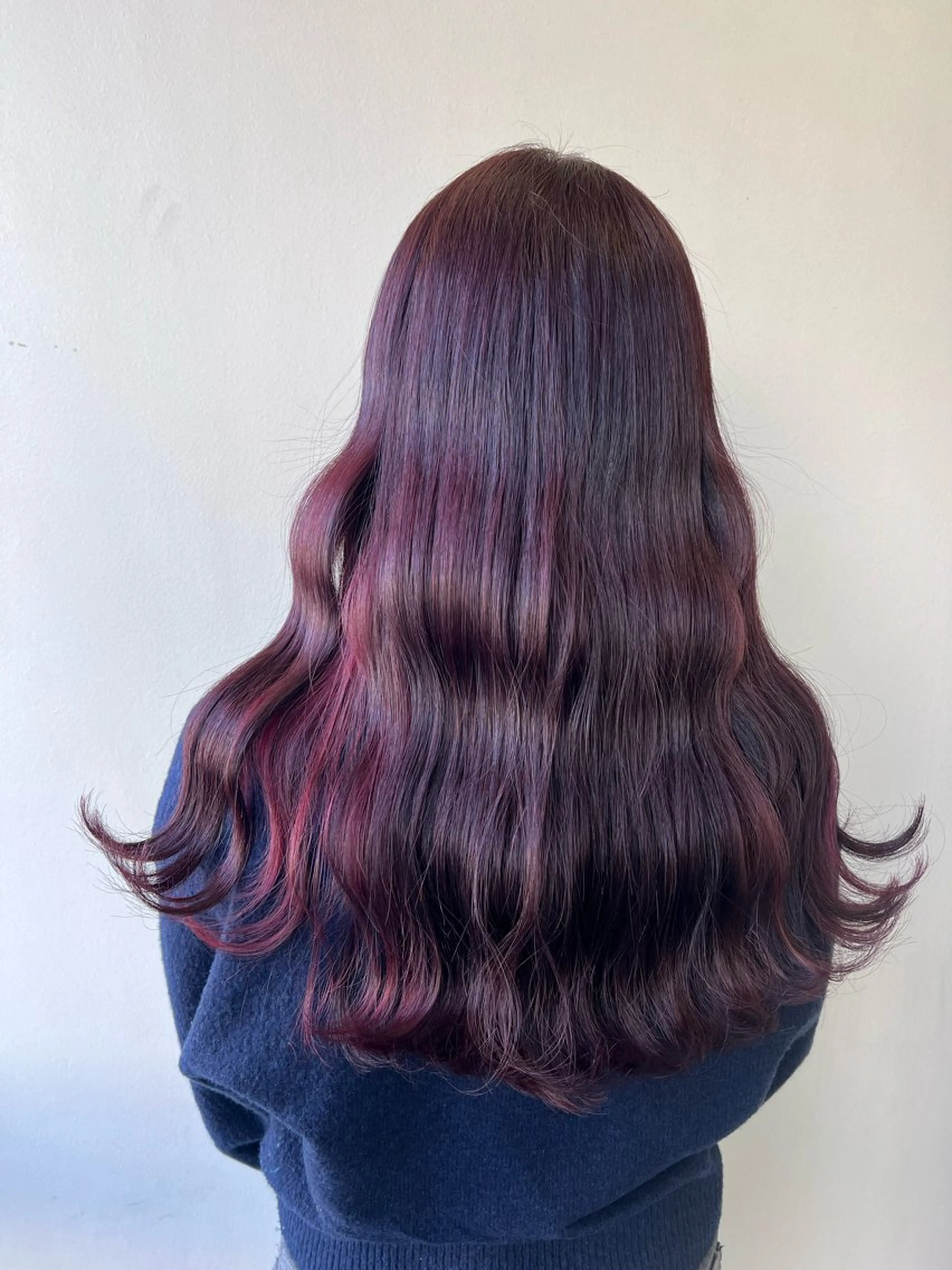 ロング カット ヘアカラー トリートメント レイヤーカット 🇰🇷SAYAのヘアスタイル