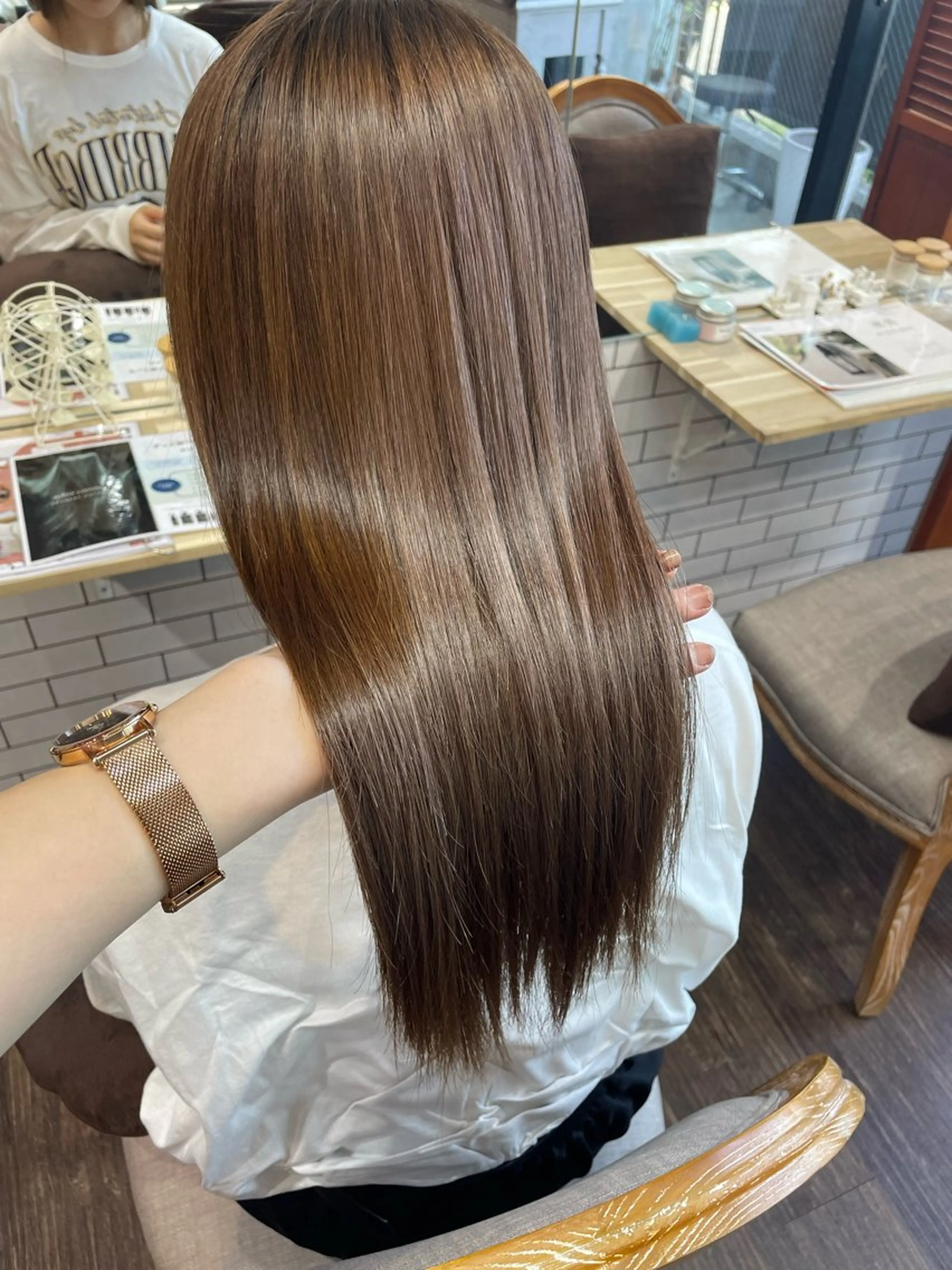 【最高級な艶髪へ✨️】カット+カラー+Premium髪質改善トリートメントの写真