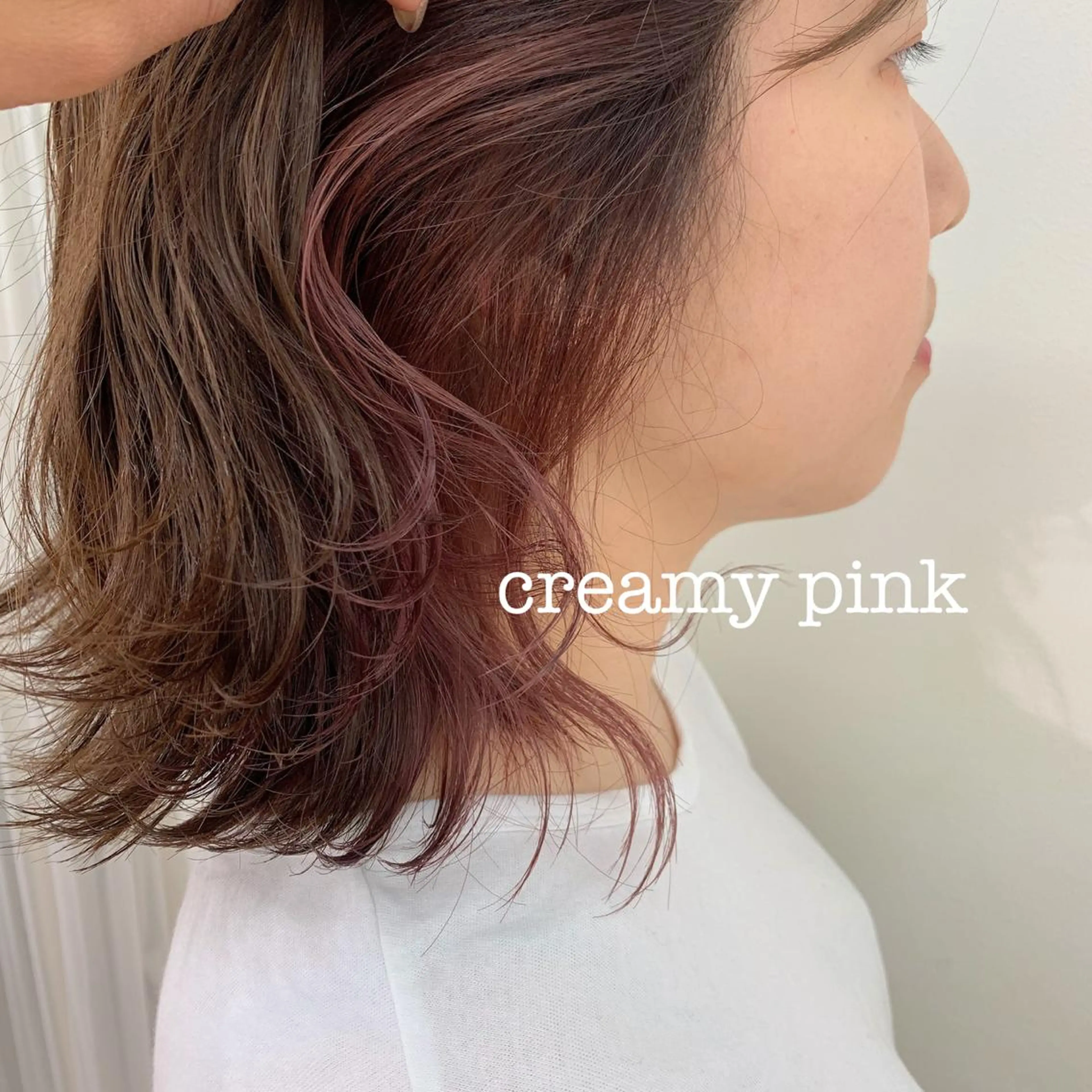 ミディアム カラー イヤリングカラー カット ヘアカラー 🌿椿 夢来🌿のヘアスタイル