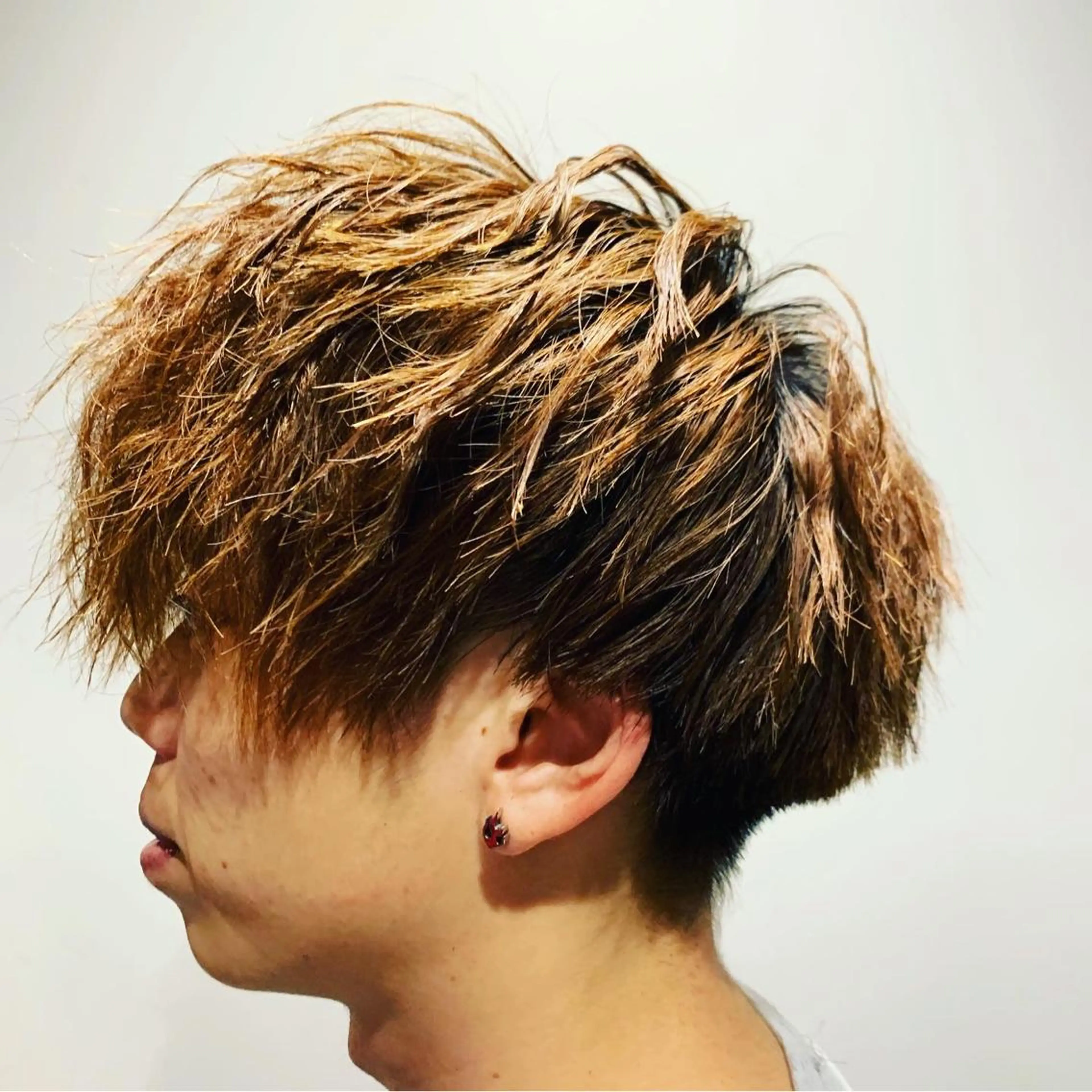 ショート パーマ メンズ カット ひらお あおとのヘアスタイル