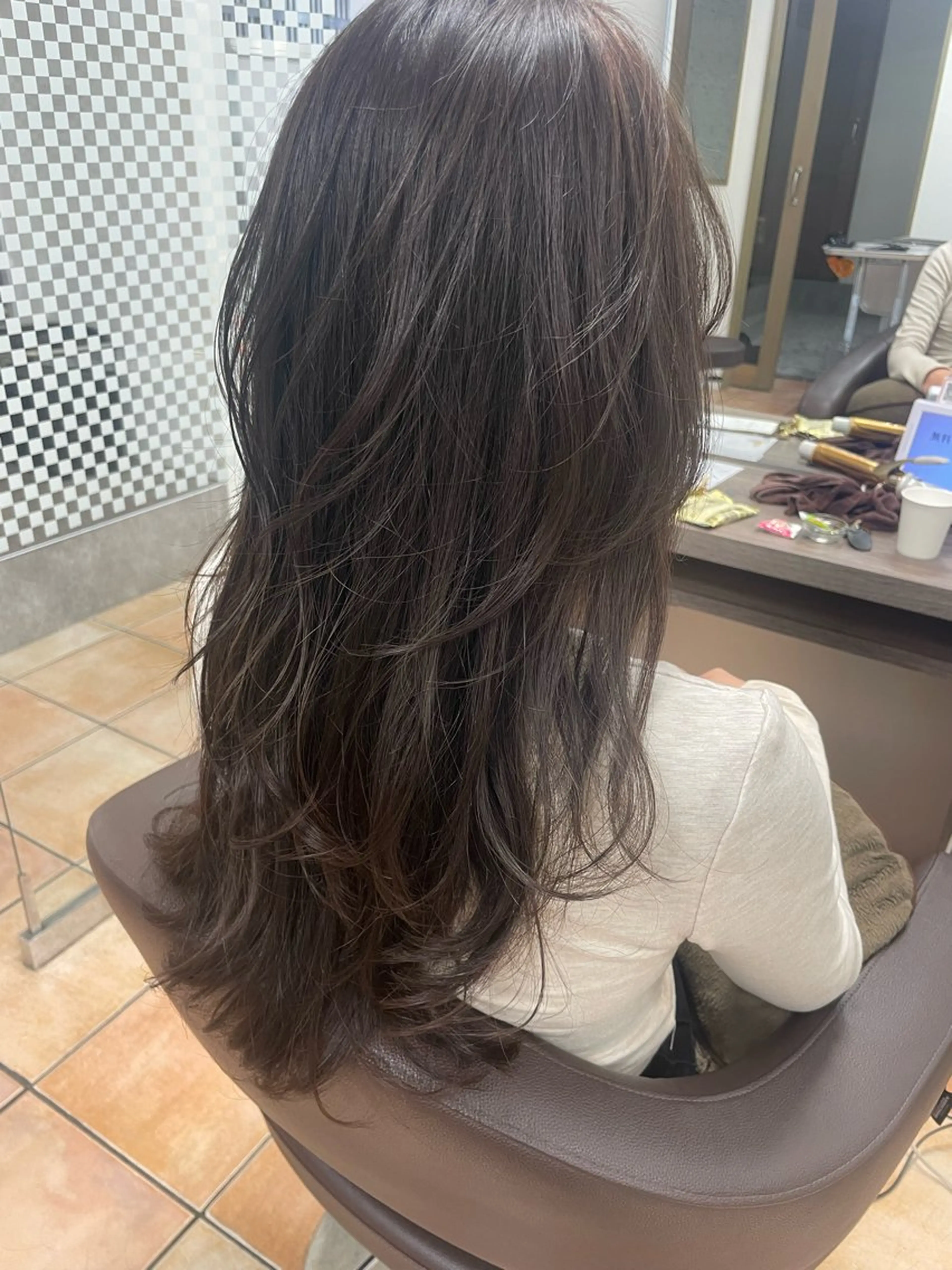 ロング カラー 久保田 茜のヘアスタイル