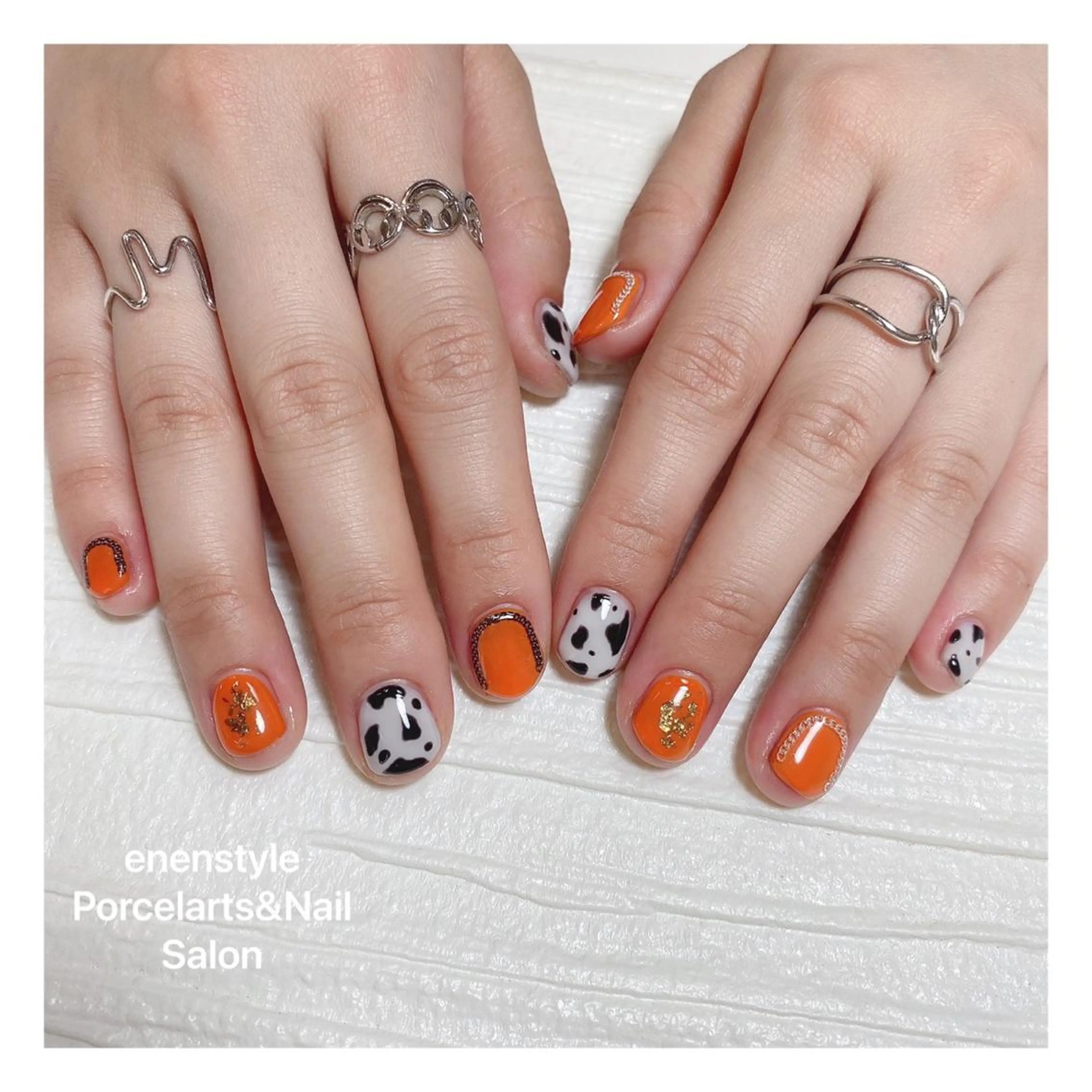 ショート ネイル ハンドネイル 👑enen style👑のネイルデザイン