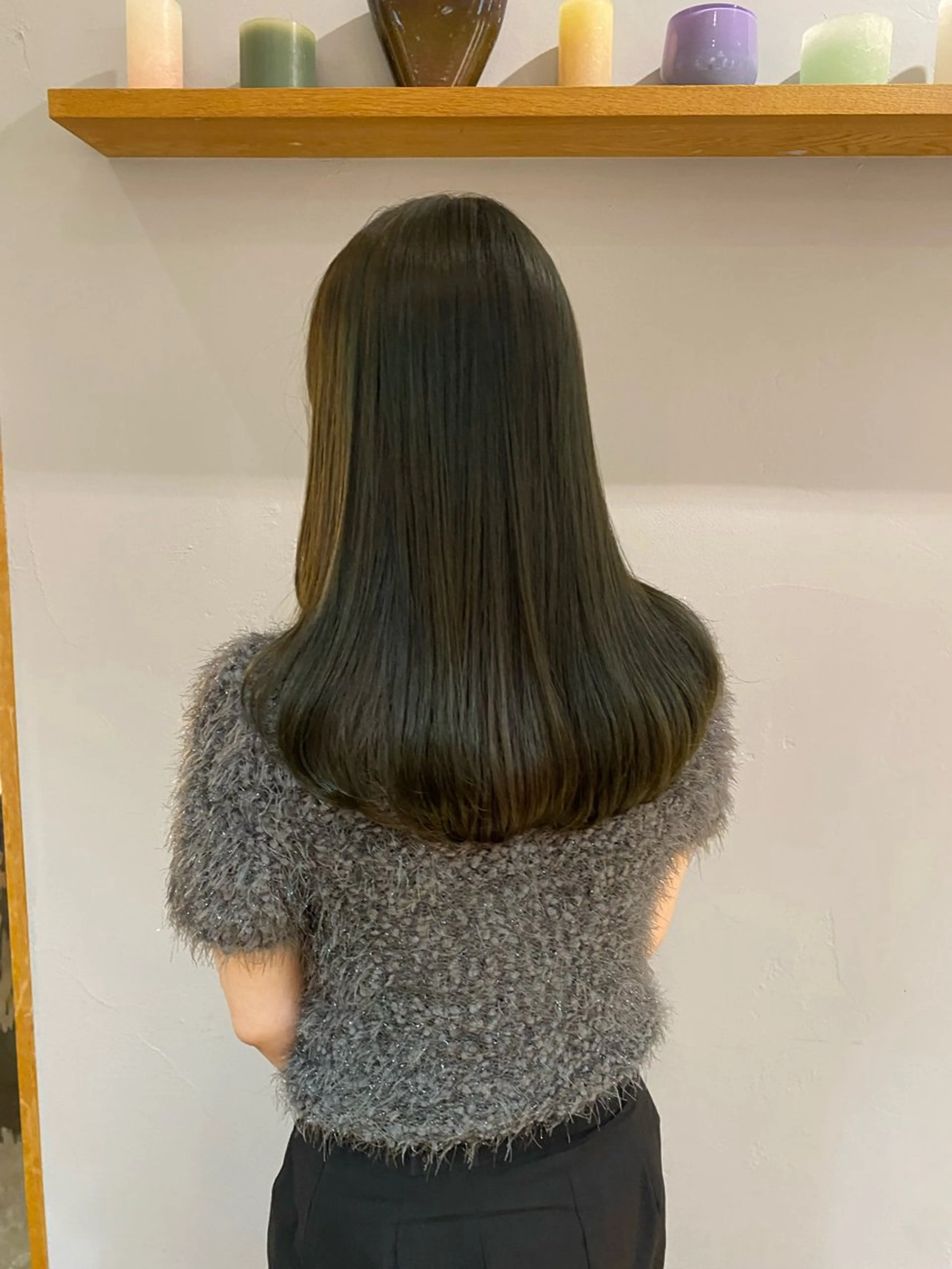 ロング カラー ベージュカラー ブリーチ ブリーチなしカラー オリーブベージュ カット ヘアカラー Lomalia 🤍🫧/makoのヘアスタイル