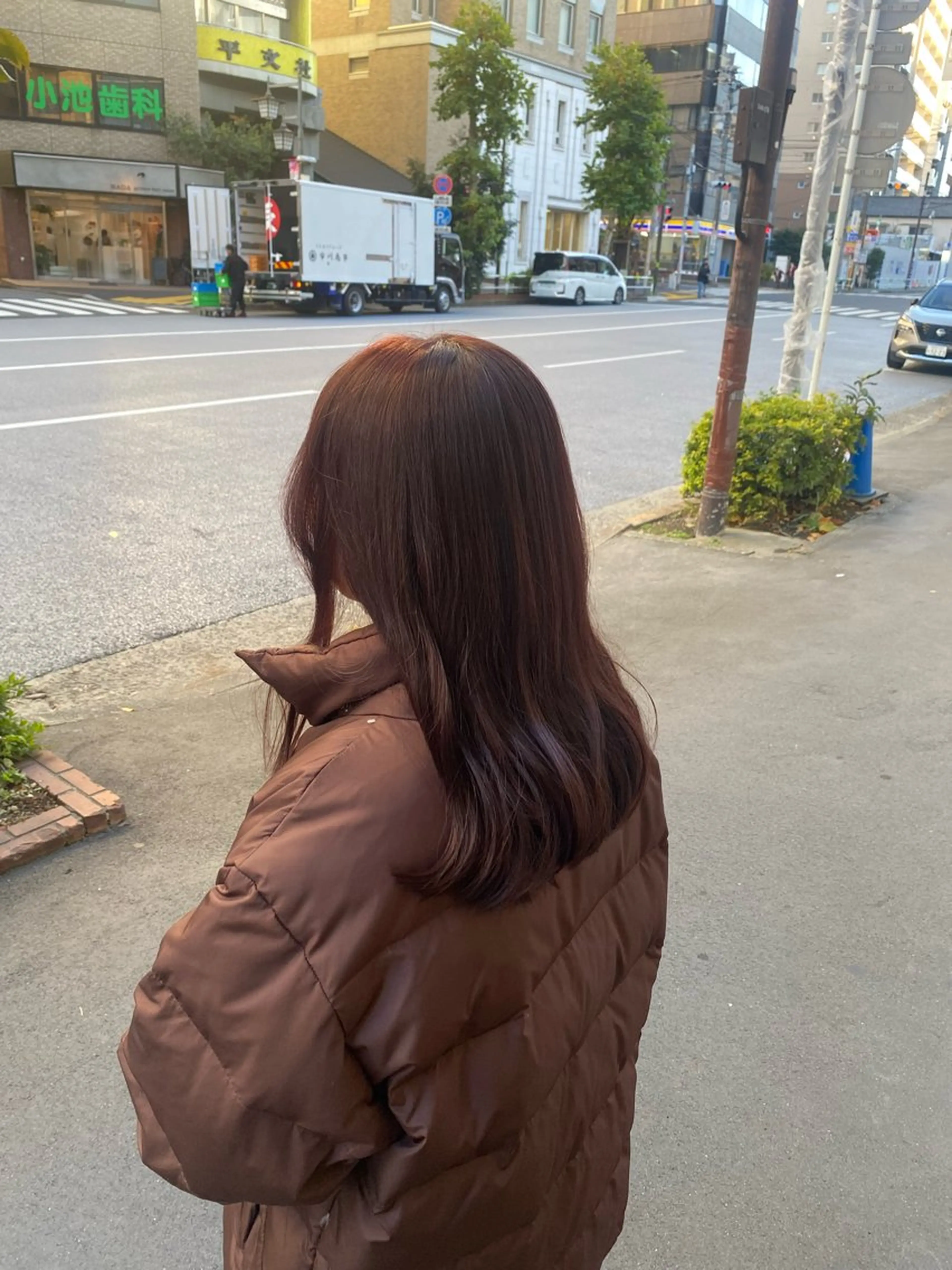 カラー ヘアアレンジ ブラウンカラー ピンクカラー 大塚メンズカット エシカル🌱松原大将のヘアスタイル