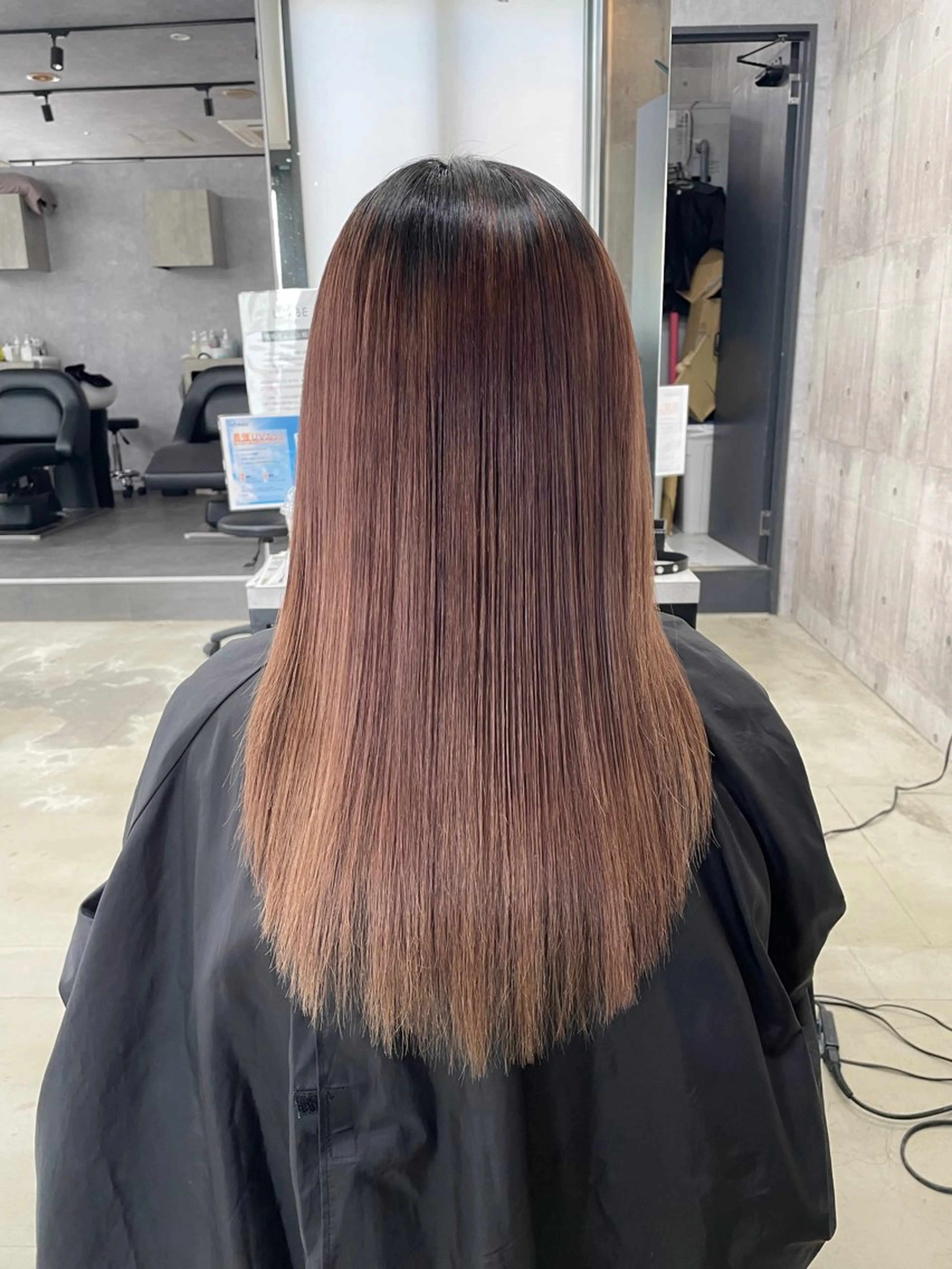 ロング パーマ 髪質改善 縮毛矯正 縮毛矯正 LUXBE LUCE ひなののヘアスタイル
