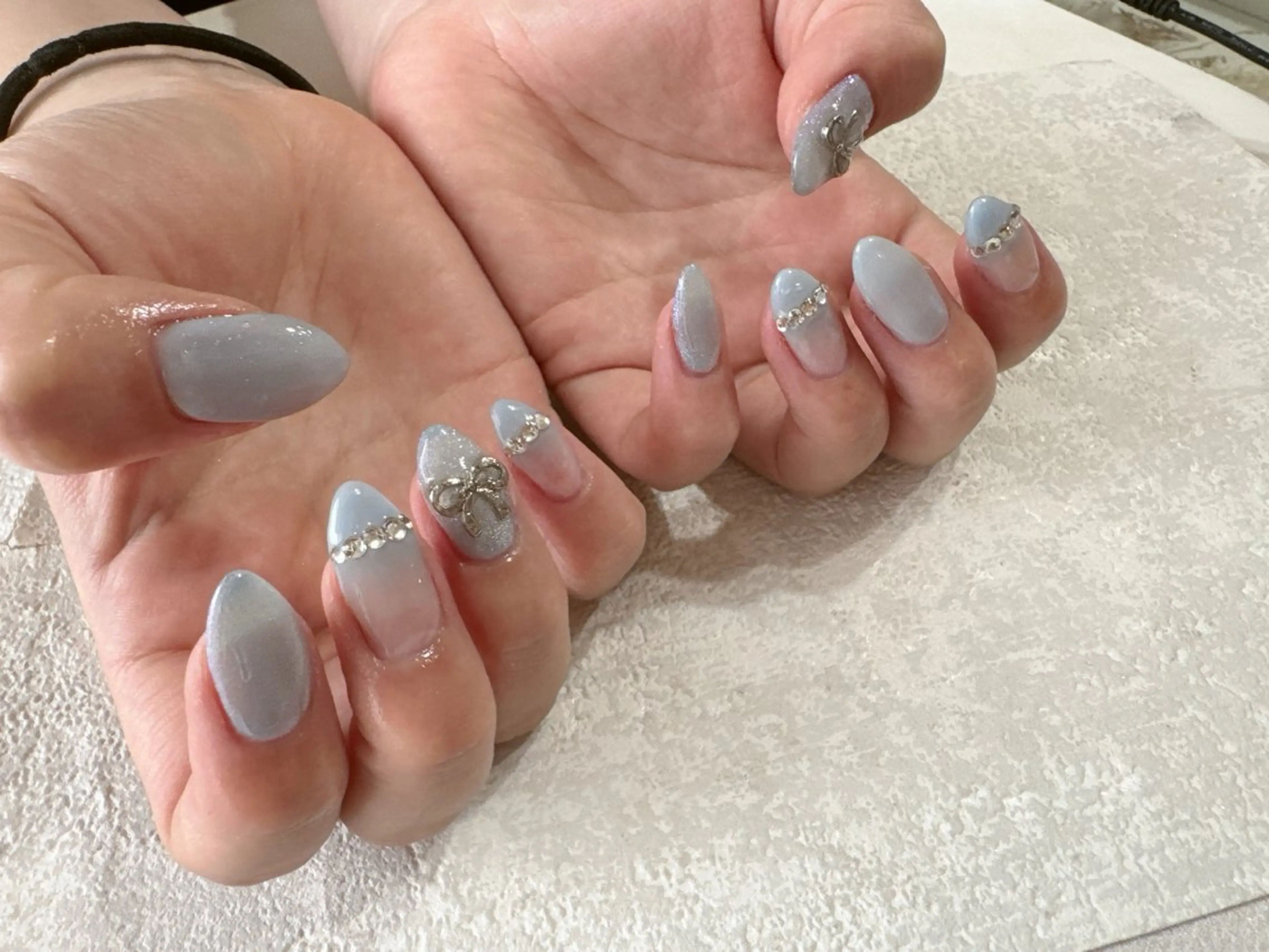 ネイル フットネイル ジェルネイル キラキラネイル パラジェル 春ネイル kikinail 溝の口のネイルデザイン