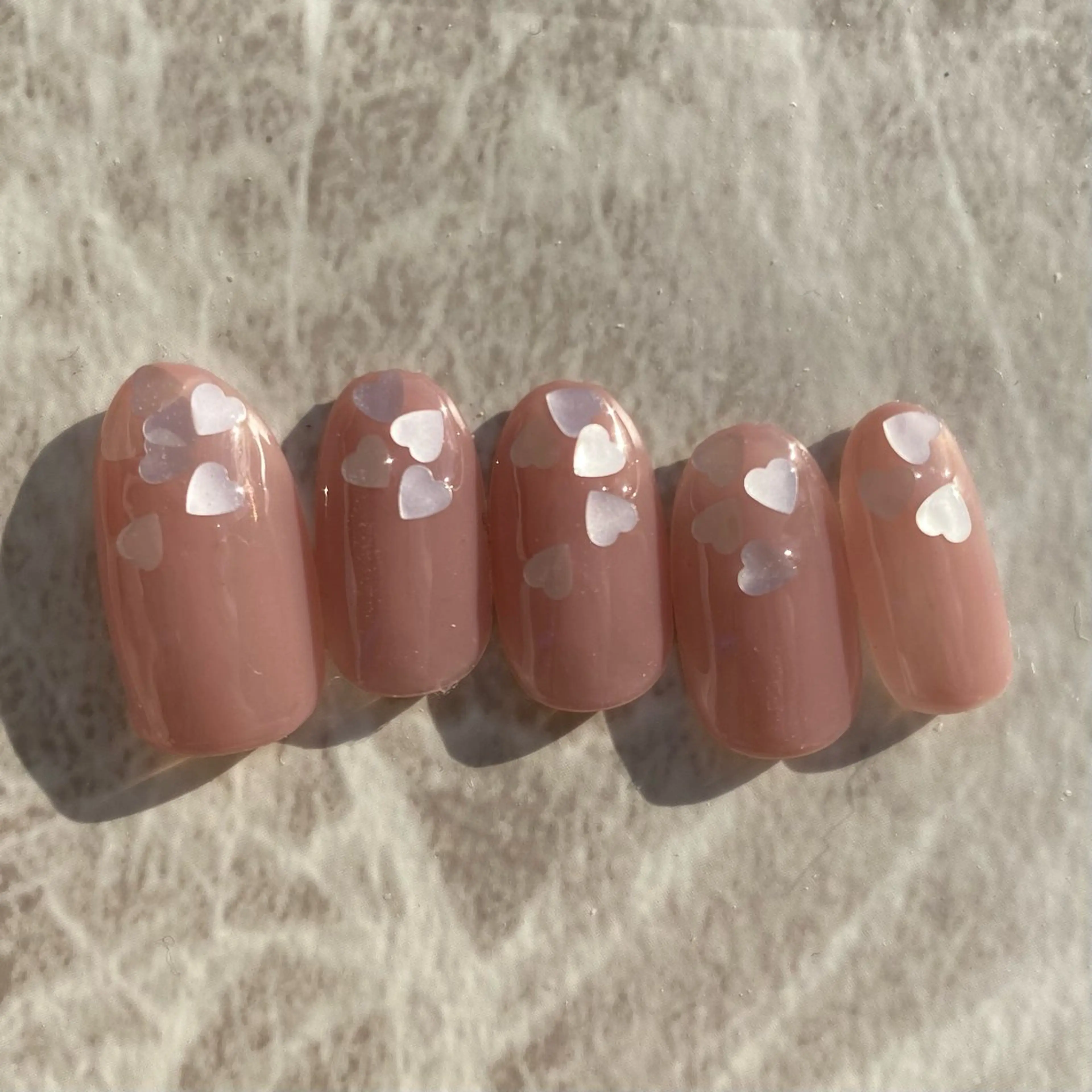 ネイル ハート 🫧RaLa ⭐︎AYAKA🫧のネイルデザイン