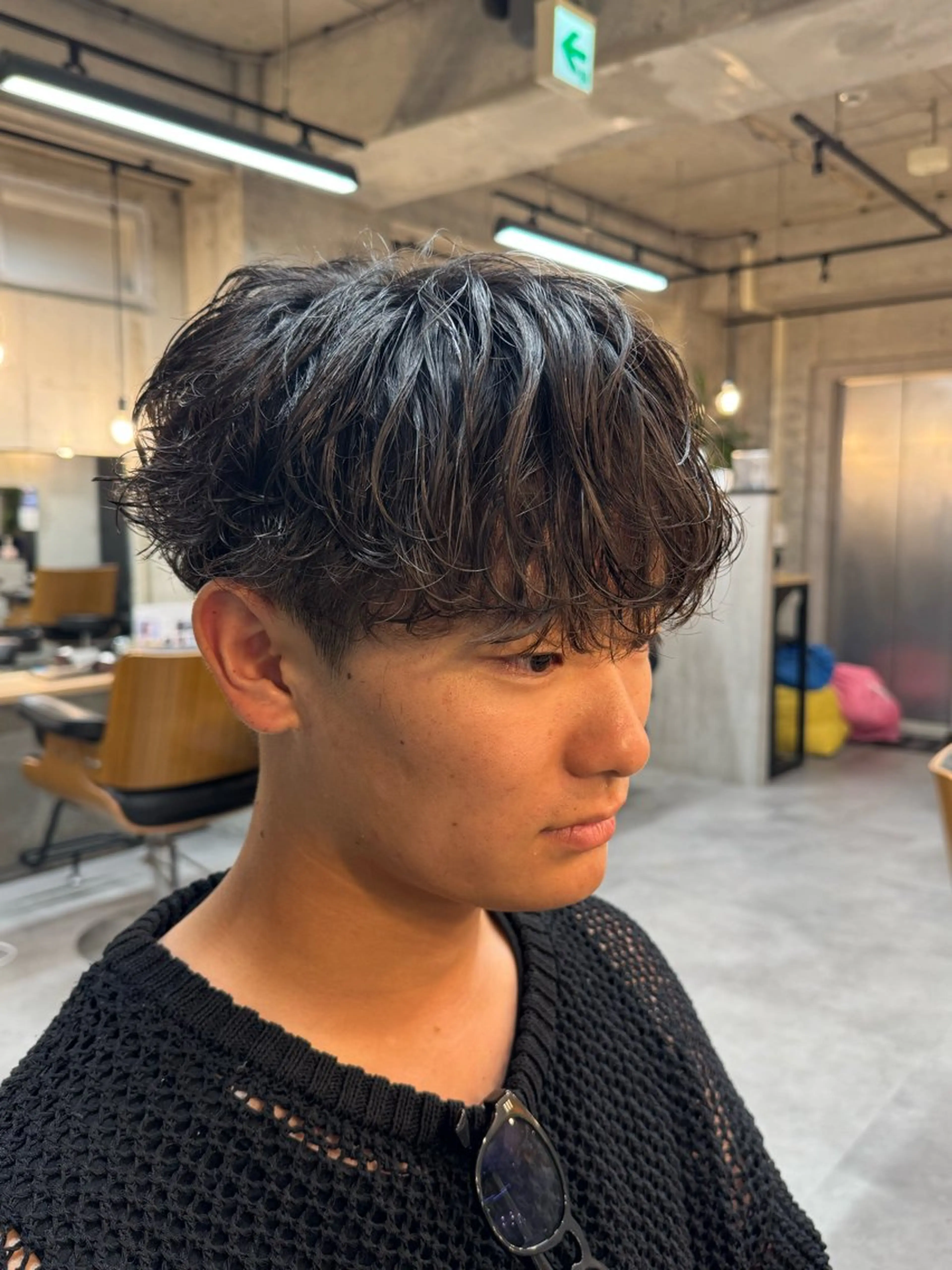 パーマ メンズ メンズパーマ カット パーマ ‎🤍モテ/メンズ KEISHO🩶のヘアスタイル