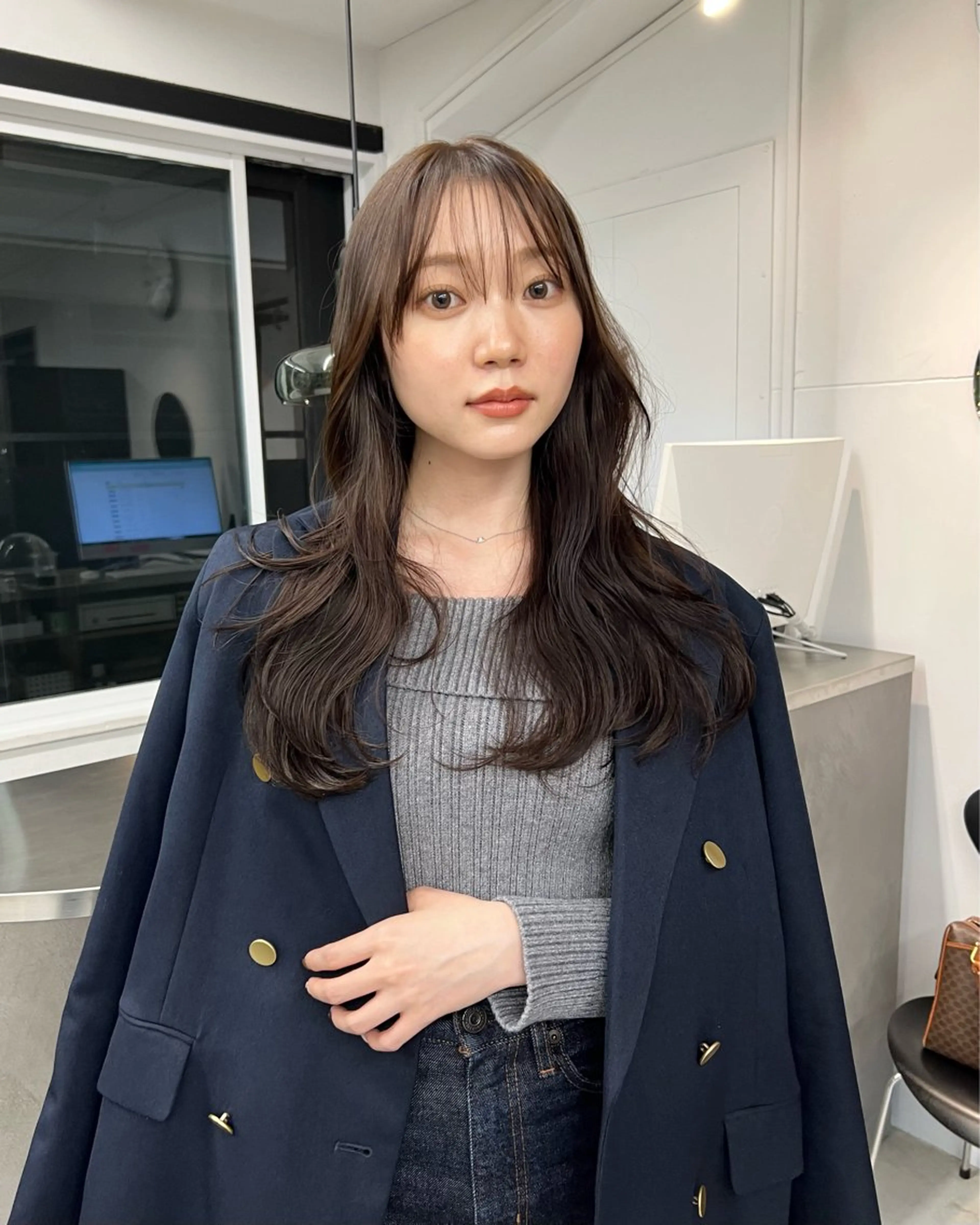 ロング カラー カット ヘアカラー トリートメント 樫原裕二/レイヤー カット/透明感カラーのヘアスタイル