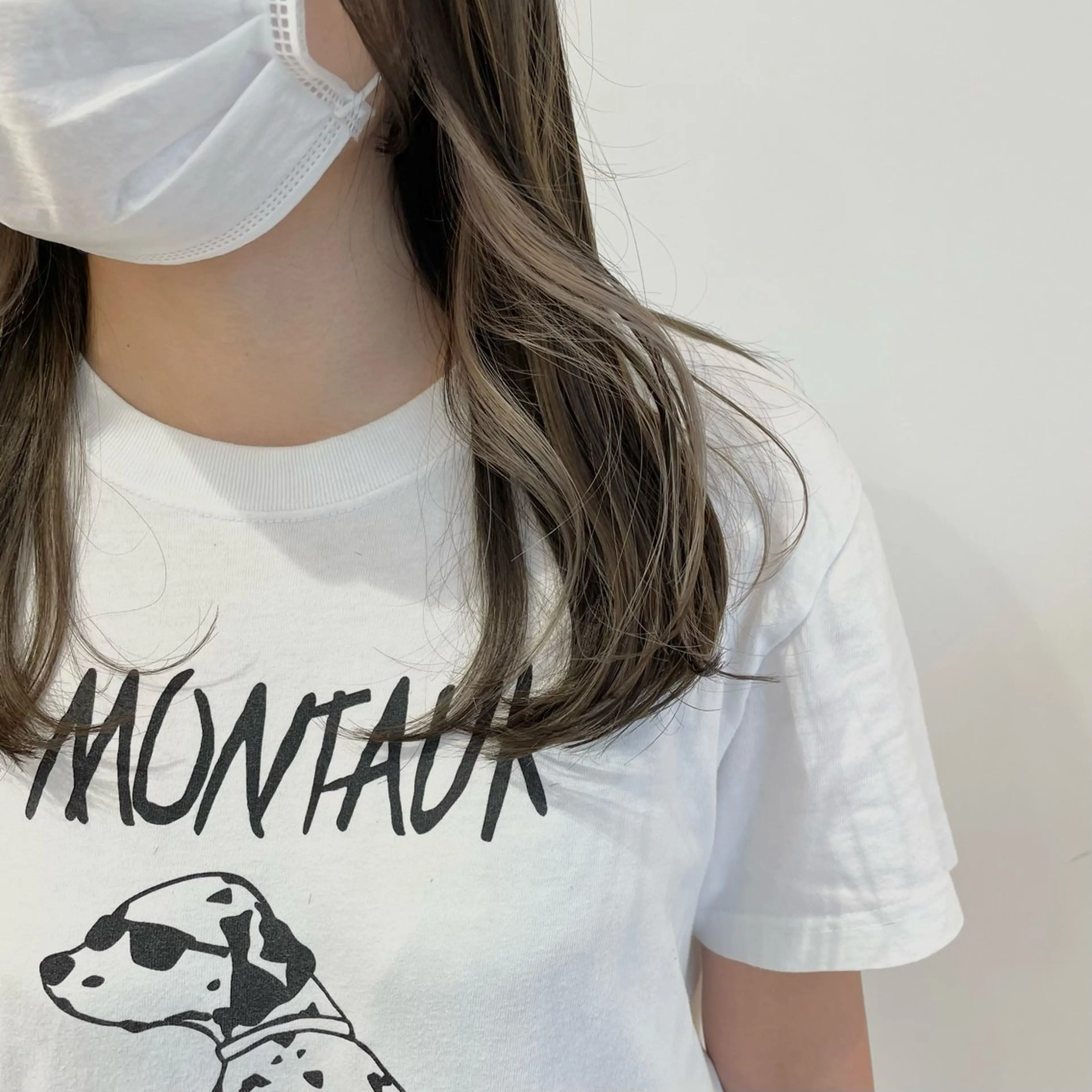 ミディアム カラー ベージュカラー イヤリングカラー インナーカラー ミルクティーベージュ 堀江将太朗/恵比寿/ メンズカットのヘアスタイル