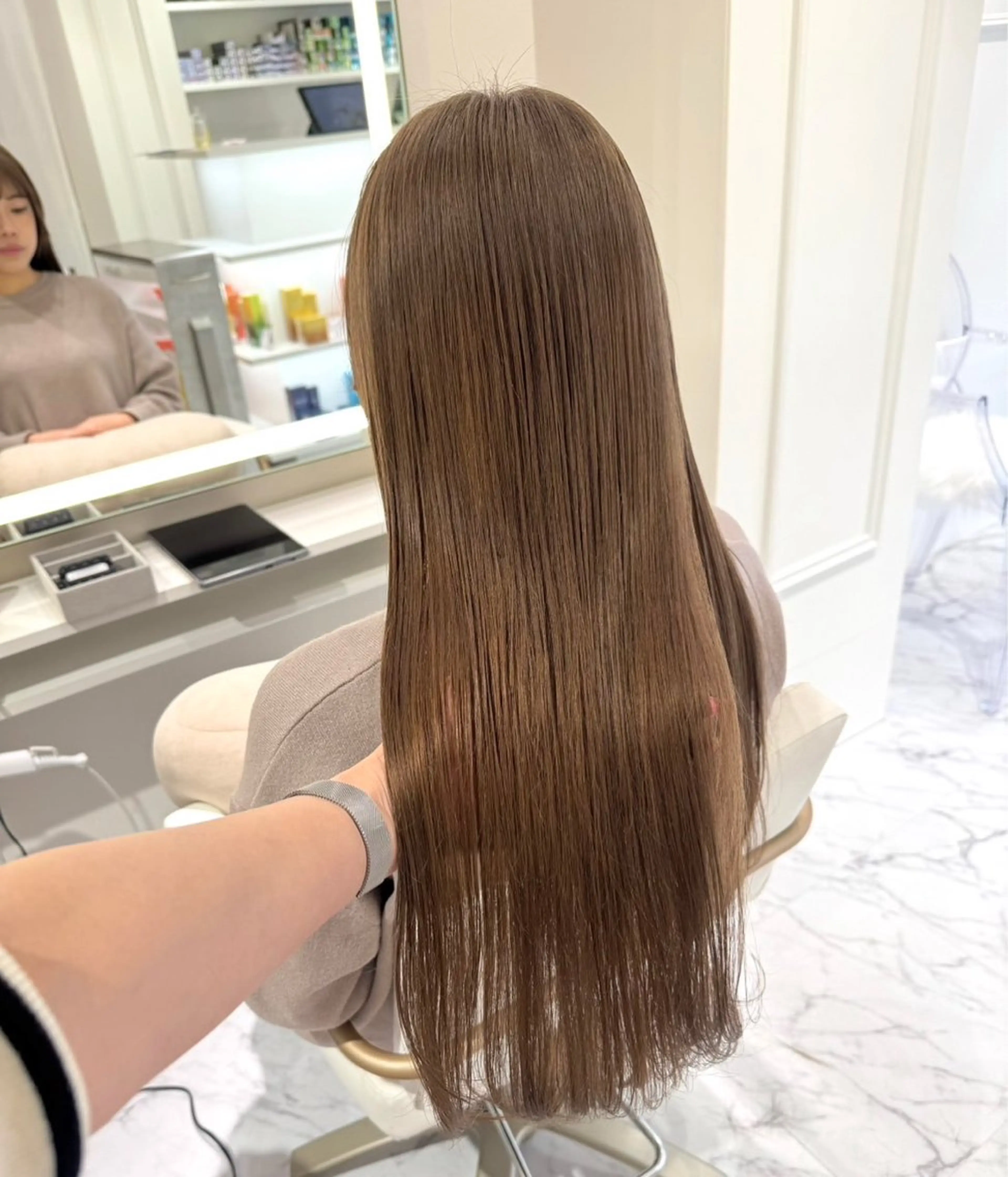 ロング カラー ヘアカラー ParveMix🍀 藤原愛未のヘアスタイル