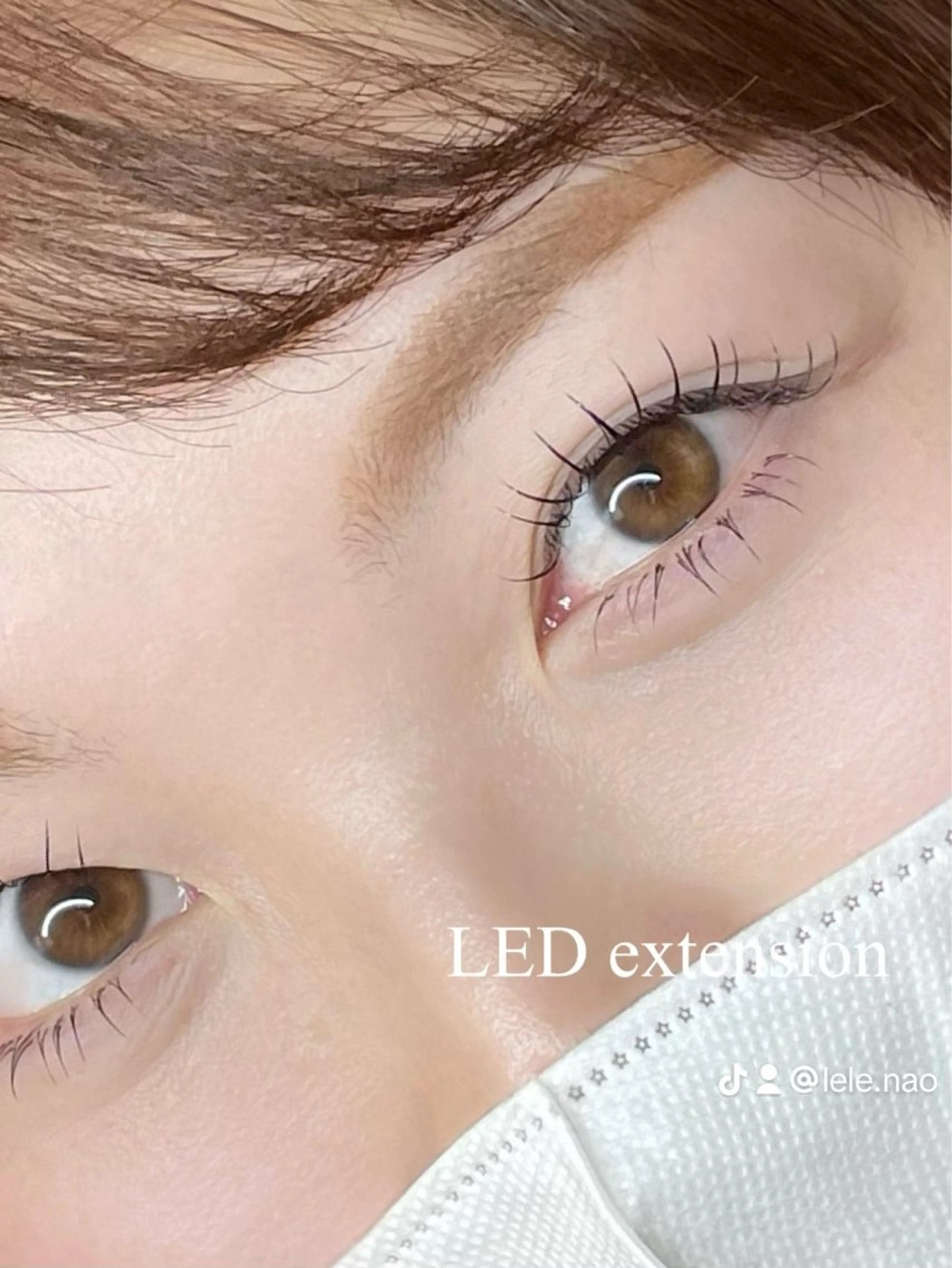 マツエク・マツパ LeLe/中崎町/ LED/眉毛のマツエク・マツパデザイン