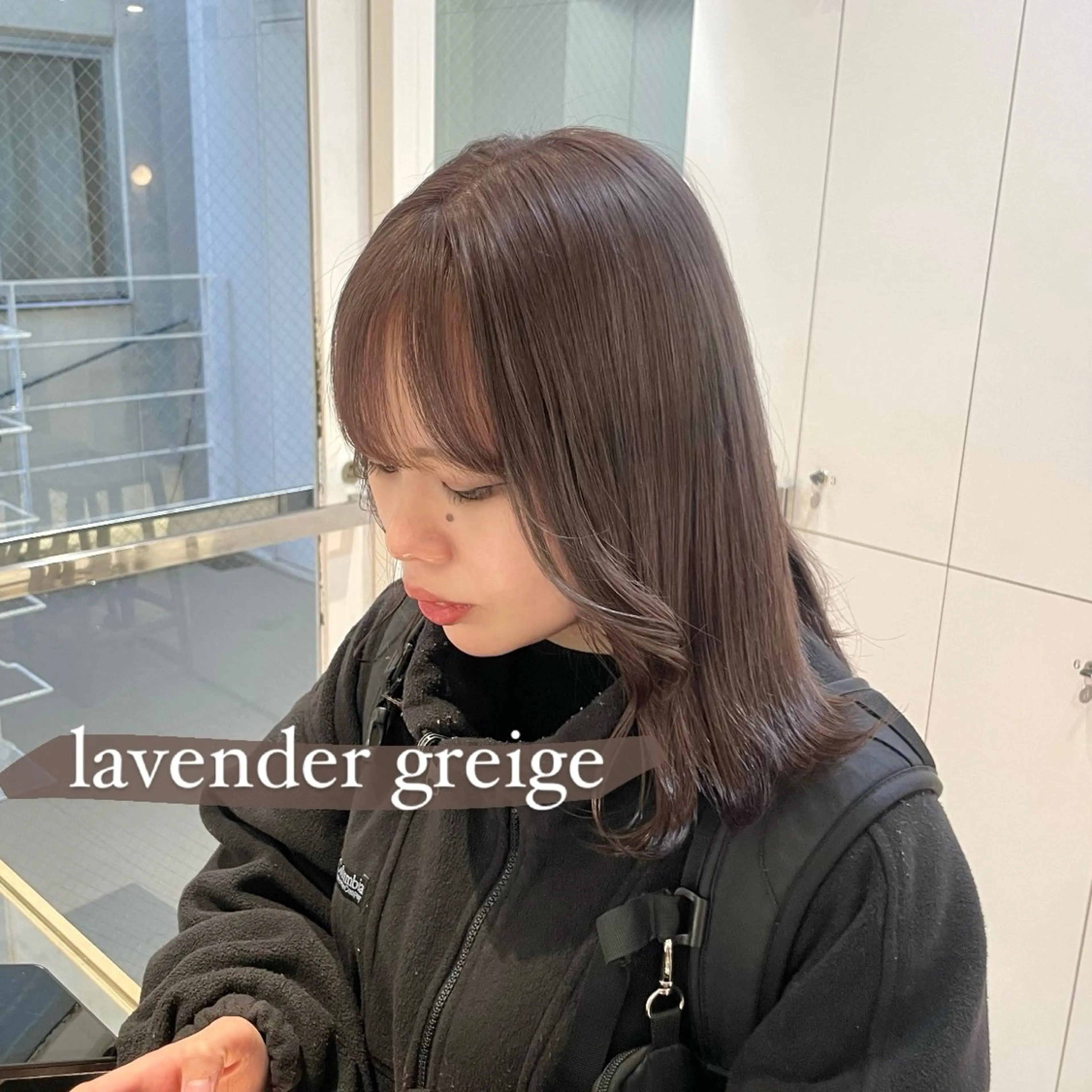 ミディアム カラー ブリーチ 透明感カラー グレージュ ヘアカラー トリートメント ヘアセット ツヤ髪/韓国ヘア 💎Nokaのヘアスタイル