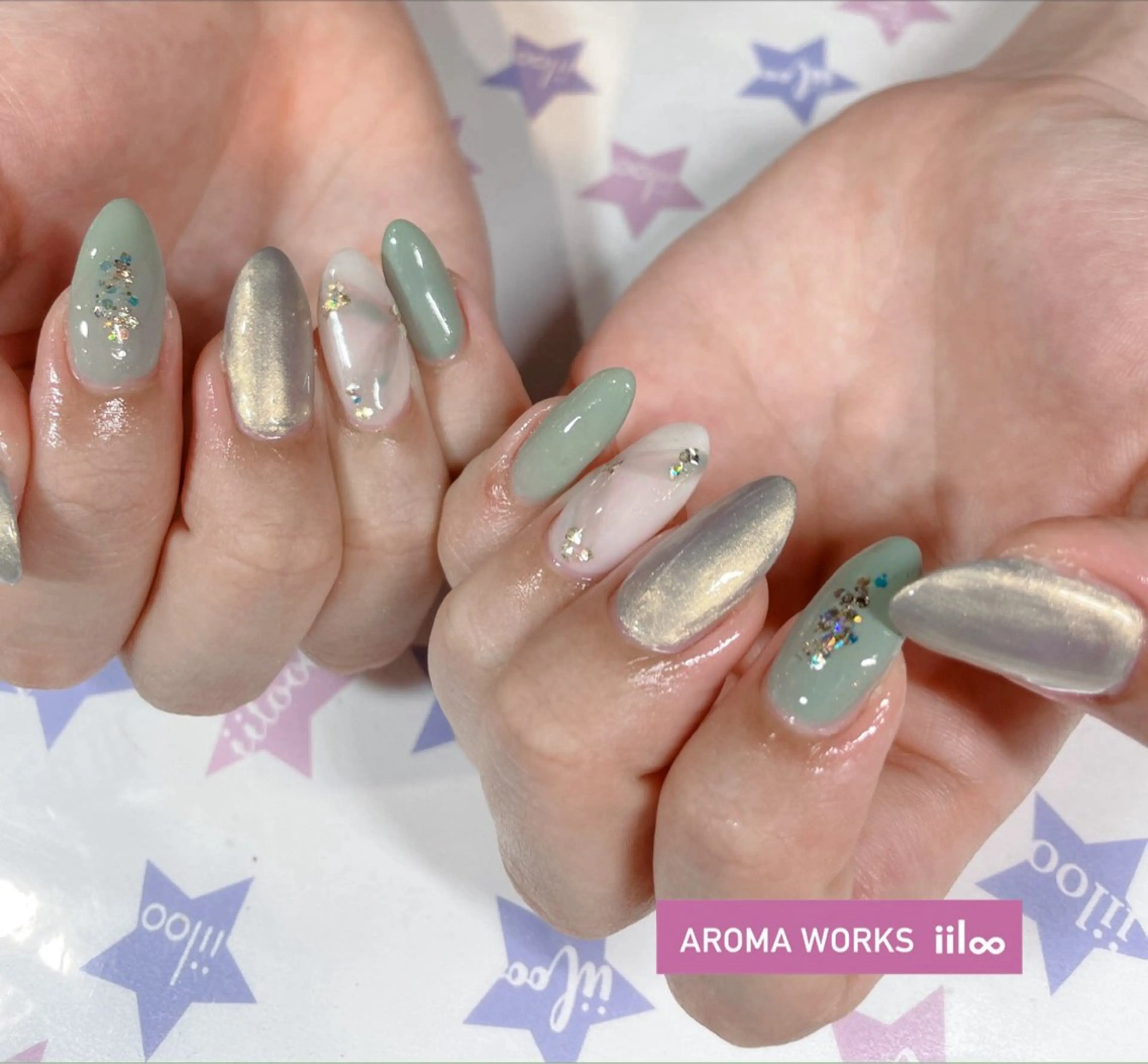 ネイル iiloo aromaworksのネイルデザイン