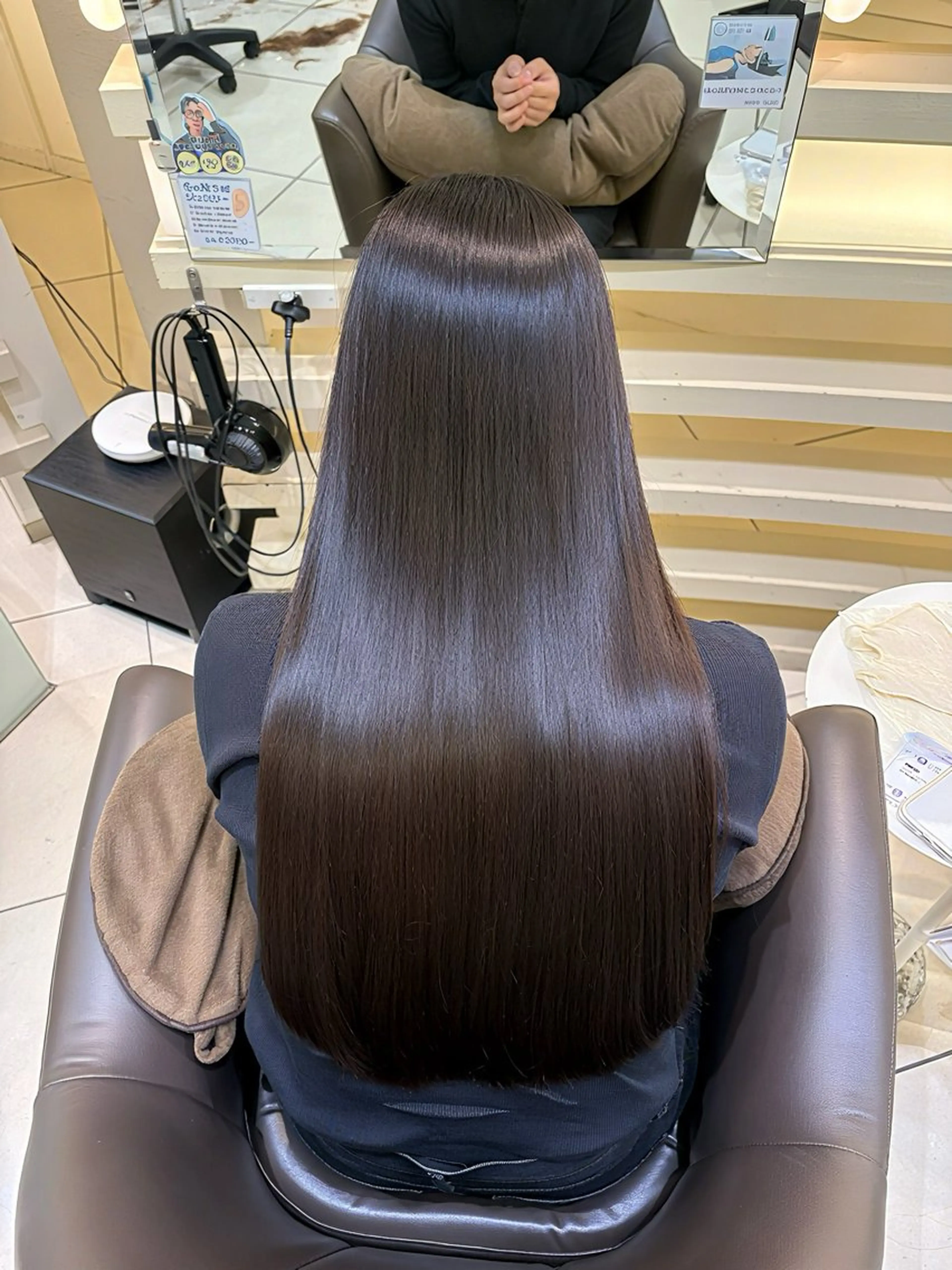 ロング 縮毛矯正 トリートメント 縮毛矯正/艶髪/ チホリのヘアスタイル