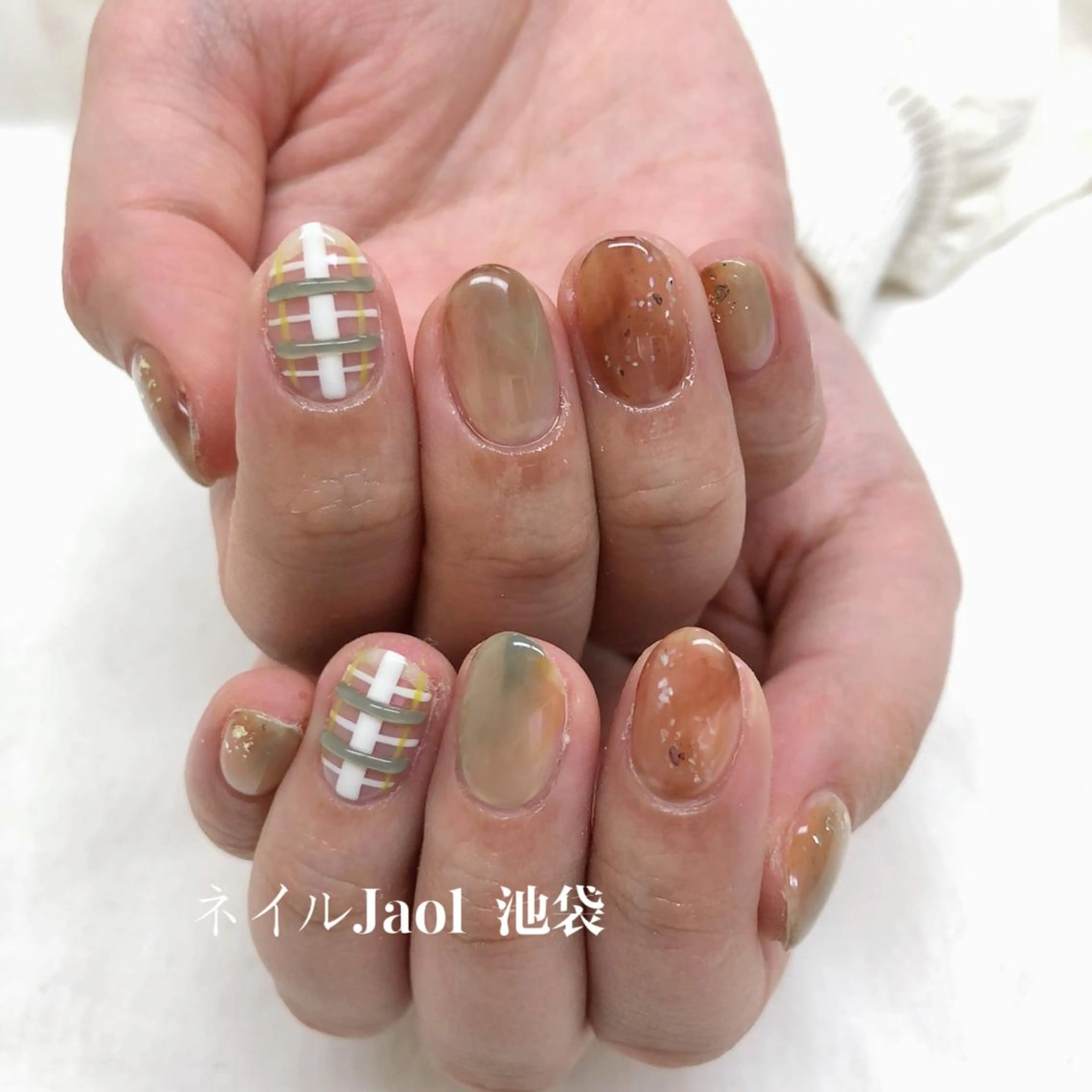 ミディアム ハンドネイル ネイルJaol 池袋のネイルデザイン