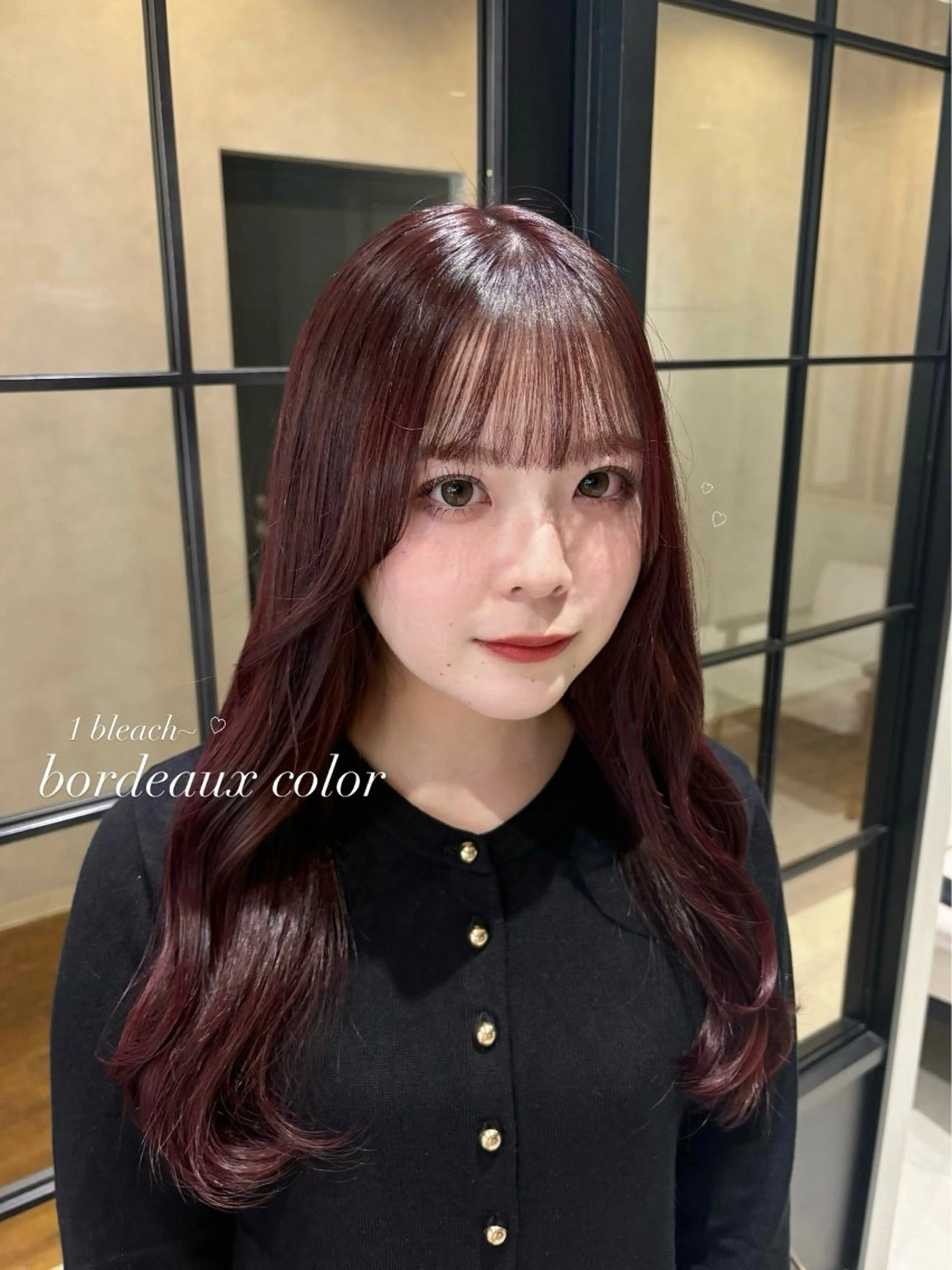 ロング カット 𝒎𝒐𝒆🩰 名駅/ヘアメ/暖色♡のヘアスタイル