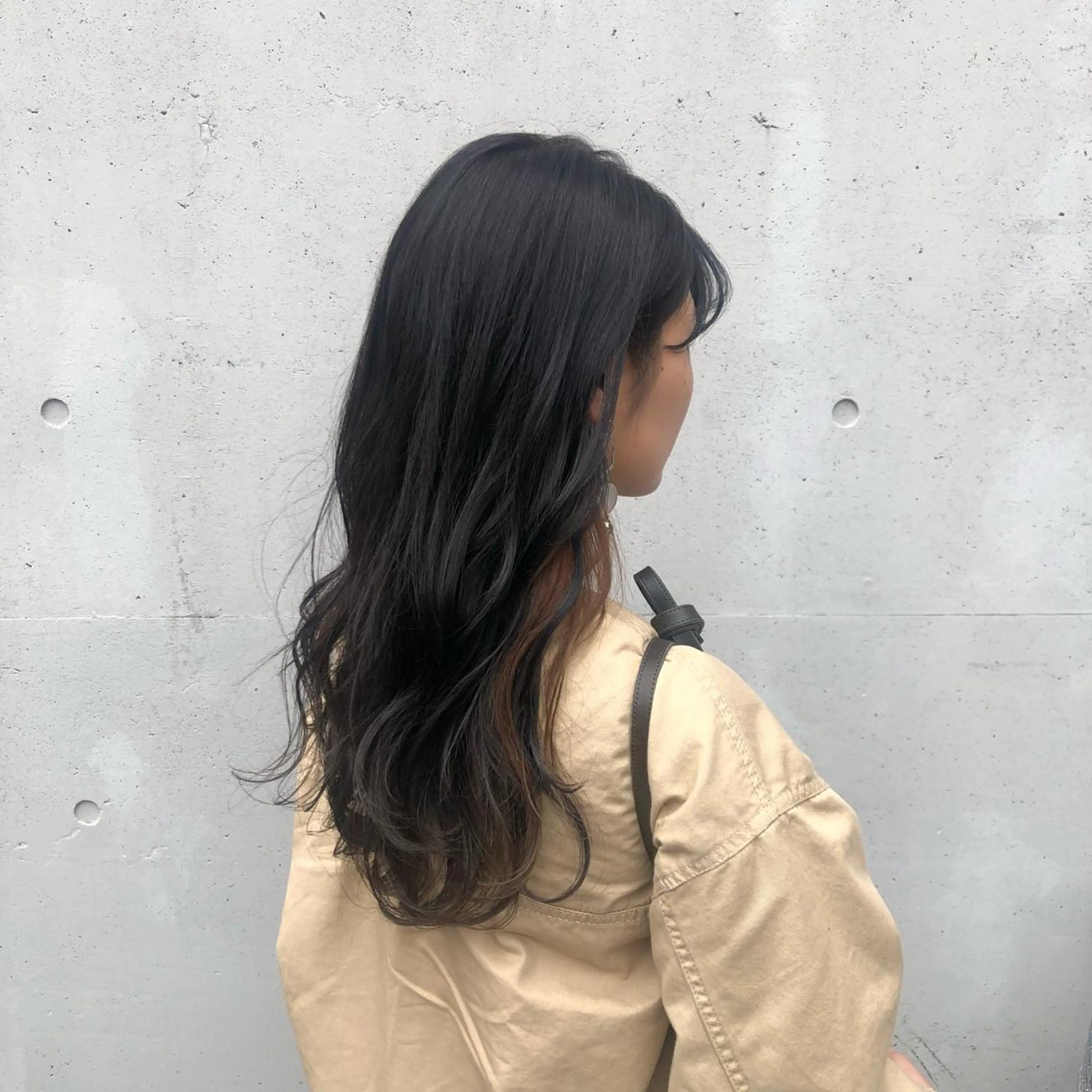 ロング カラー ヘアアレンジ オレンジ カット ヘアカラー トリートメント 酸性縮毛矯正🧴韓国 レイヤー/髪質改善のヘアスタイル